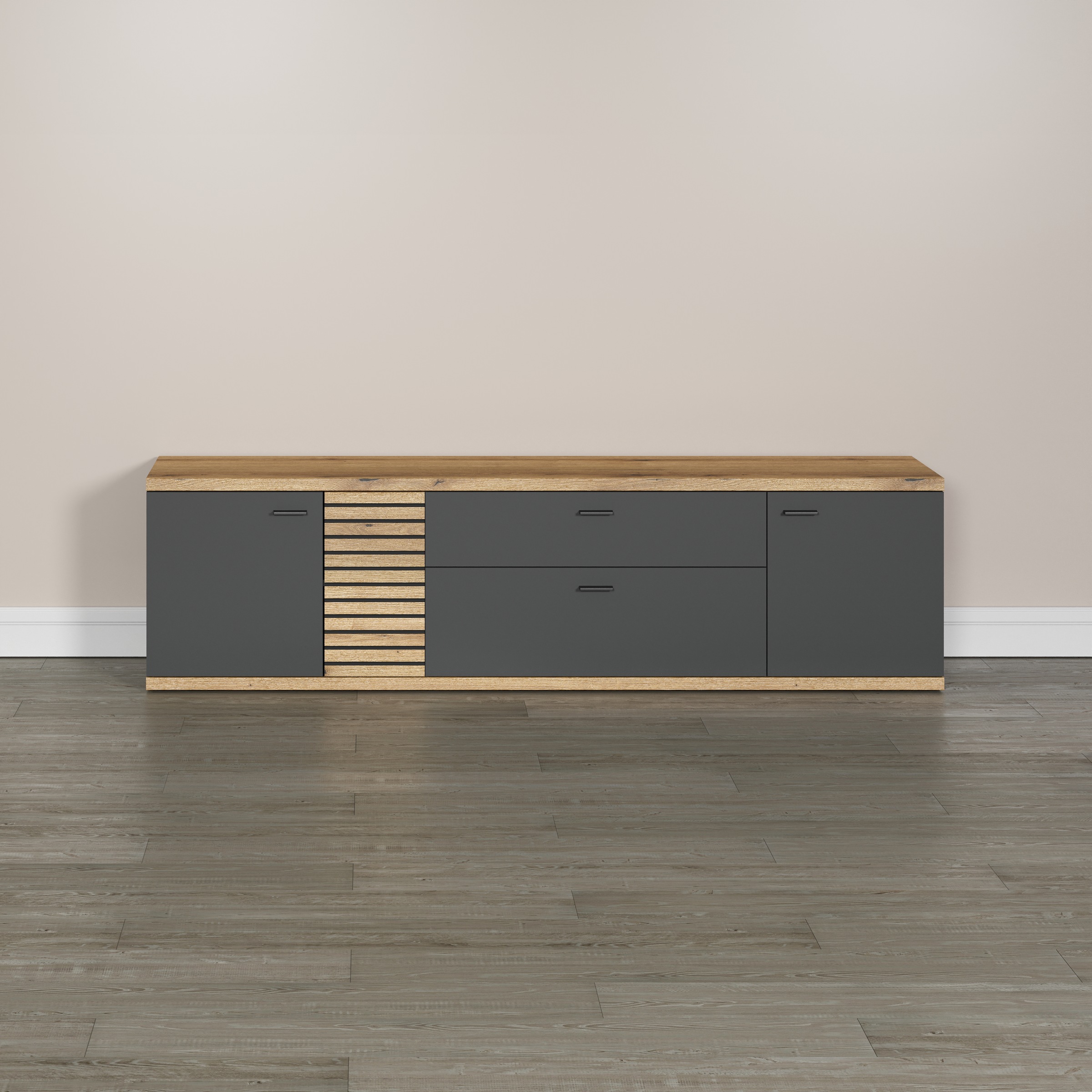 INOSIGN Lowboard »Galway TV-Kommode«, TV-Lowboard im Modernen Design, Breite 202 cm
