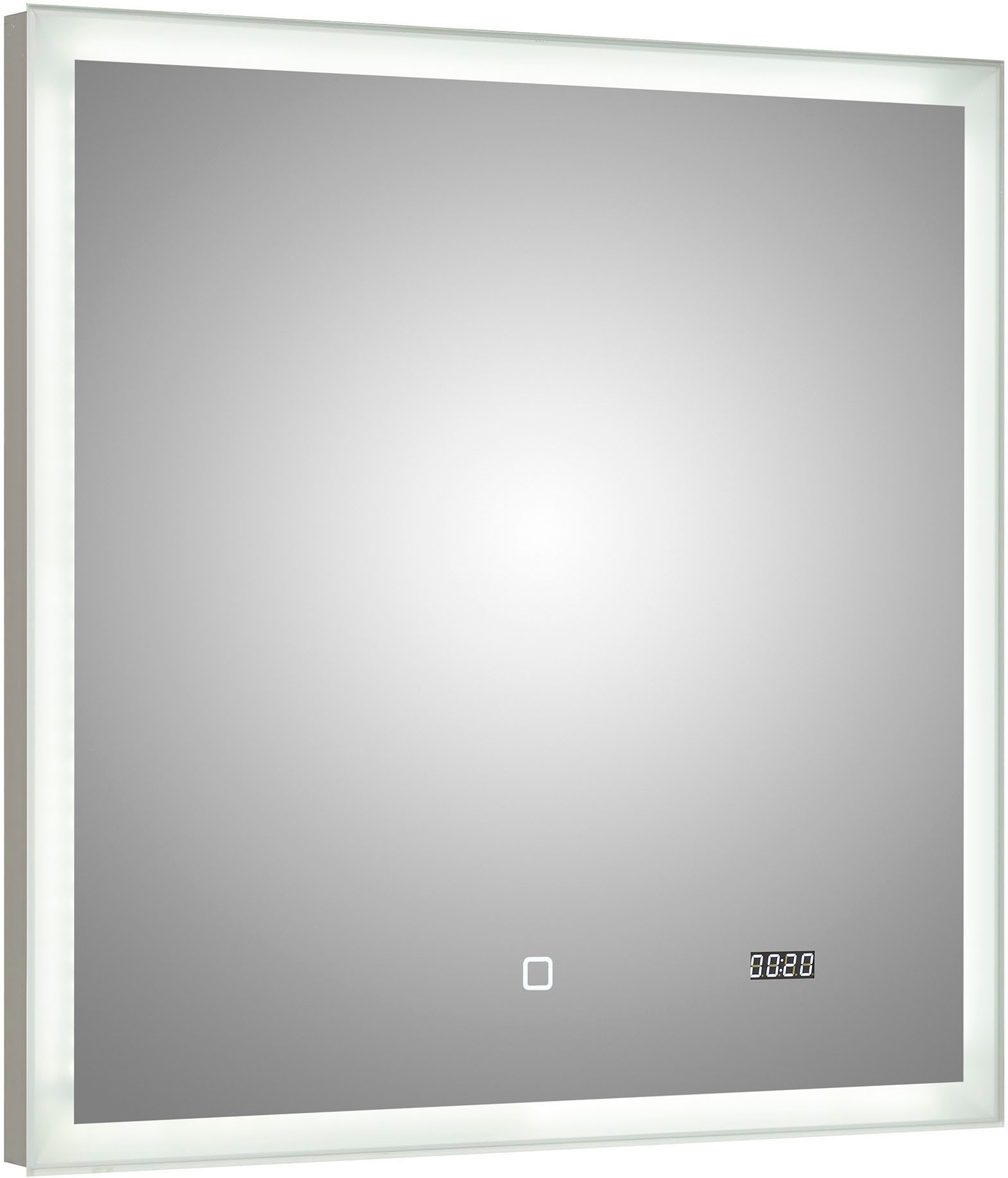 Saphir Badmöbel-Set »Quickset 5-teilig, Keramik-Aufsatzbecken mit LED-Spiegel«, (7 St.), Midischrank, Unterschrank, Hängeschrank, inkl. Türdämpfer, 6 Türen