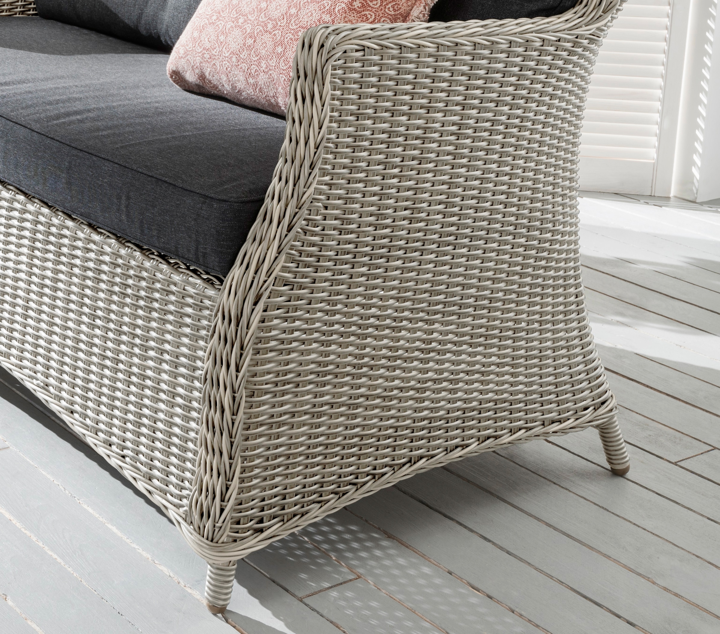 Destiny Loungesofa »CASA«, Aluminium, Polyrattan, 2er Sofa, inkl. Auflagen