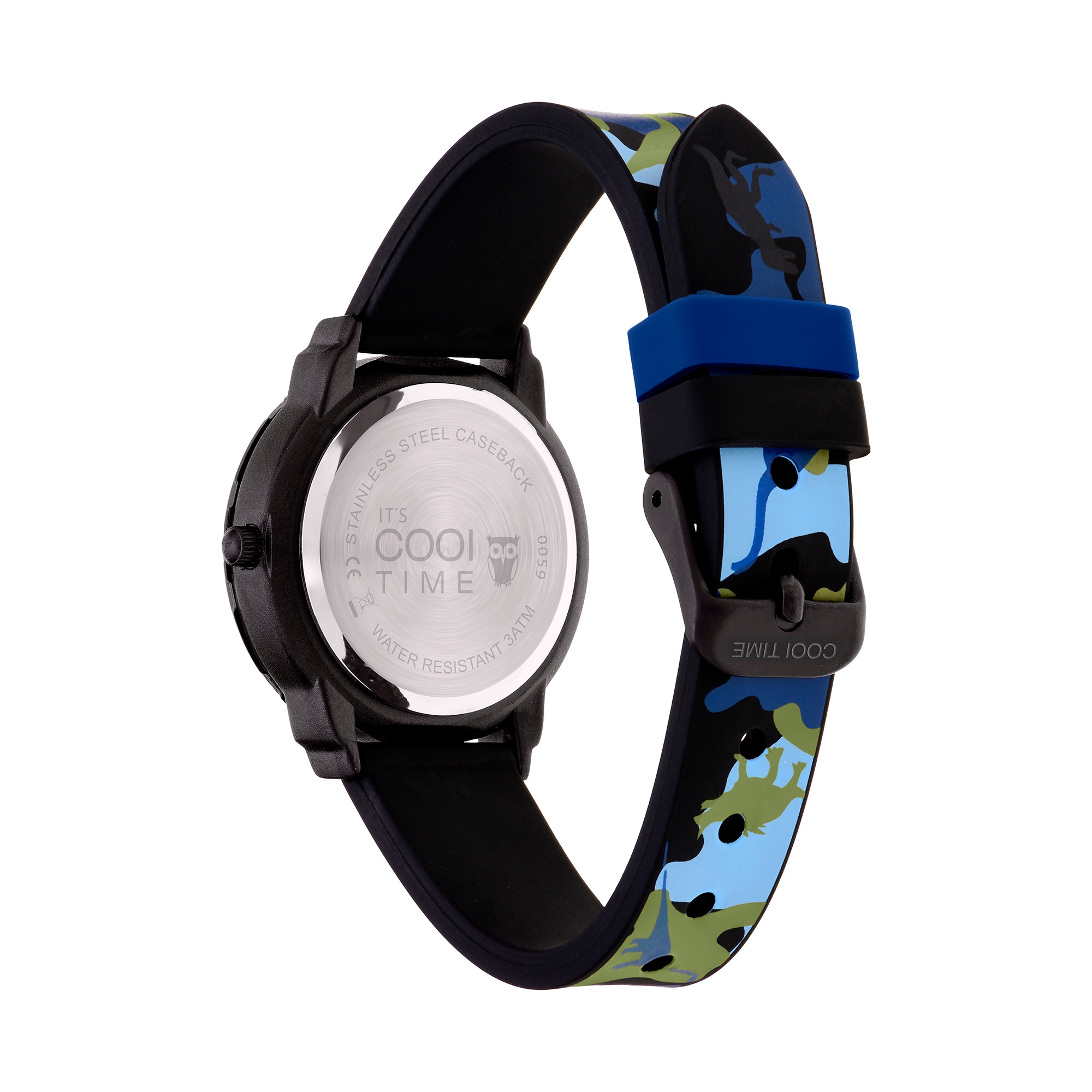 COOL TIME Quarzuhr »The Cool Dino Camouflage« Armbanduhr, Silikonarmband, Kinderuhr, Junge, analog