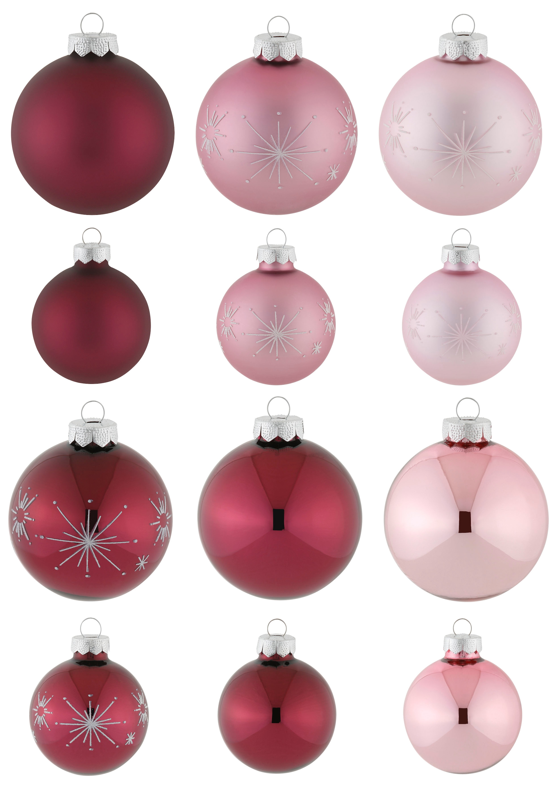 Weihnachtsbaumkugel aus 25 MAGIC Glas »Tender online Inge Rose«, bestellen by St.), (Set,