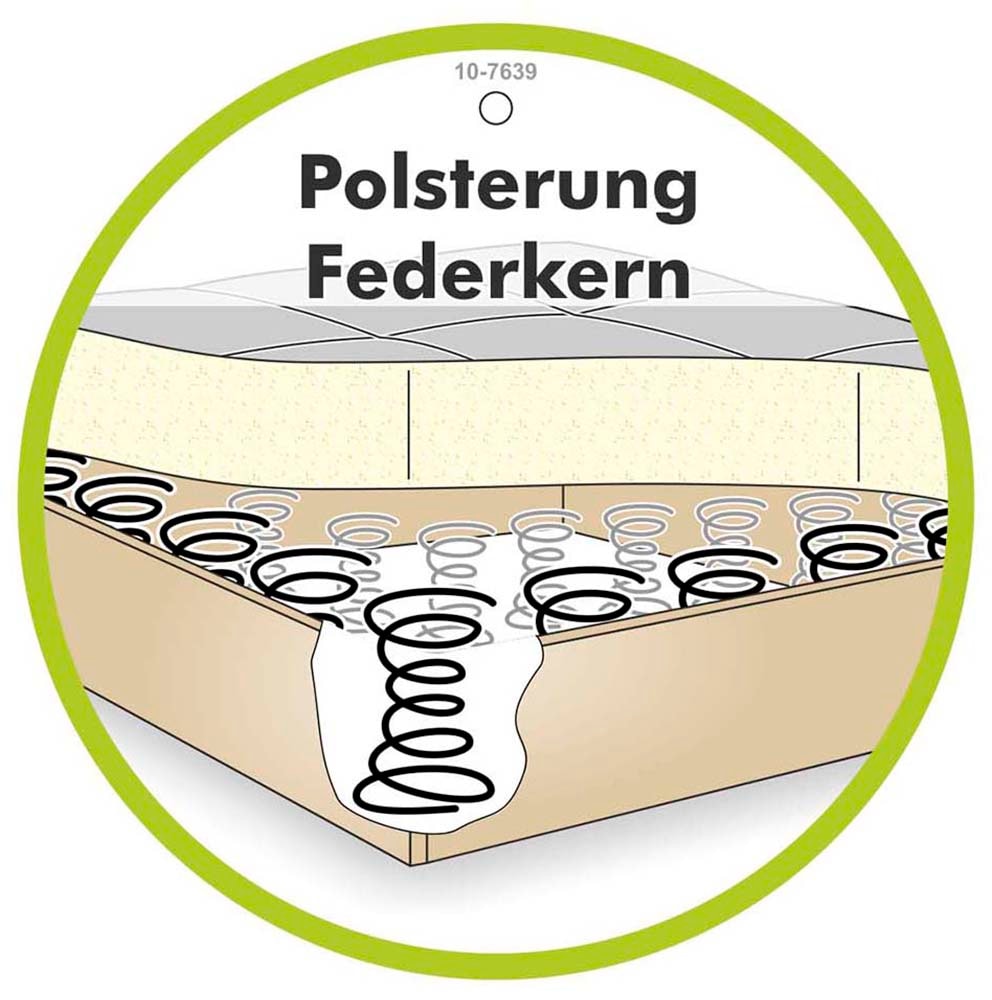 Places of Style Ecksofa, mit Bettfunktion, Bettkasten und Federkern, wahlweise mit 1 oder 3 Kopfstützen, Ottomane links oder rechts montierbar