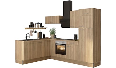 OPTIFIT Küche »Klara«, 200 x 270 cm breit, wahlweise mit E-Geräten auf  Raten bestellen