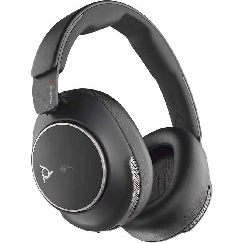 POLY Wireless-Headset »BT Headset Voyager Surround 80 USB-A/C Teams« Bluetooth Active Noise Cancelling (ANC) Active Noise Canceling Schwarz...