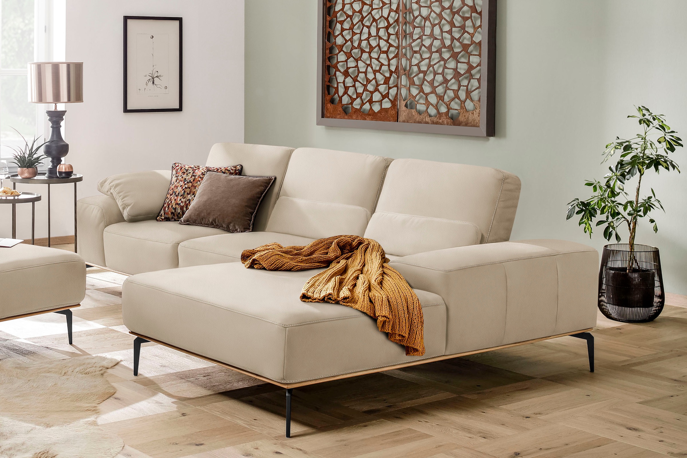 W.SCHILLIG Ecksofa "run, Designsofa mit tollem Sitzkomfort, bequem, L-Form" günstig online kaufen