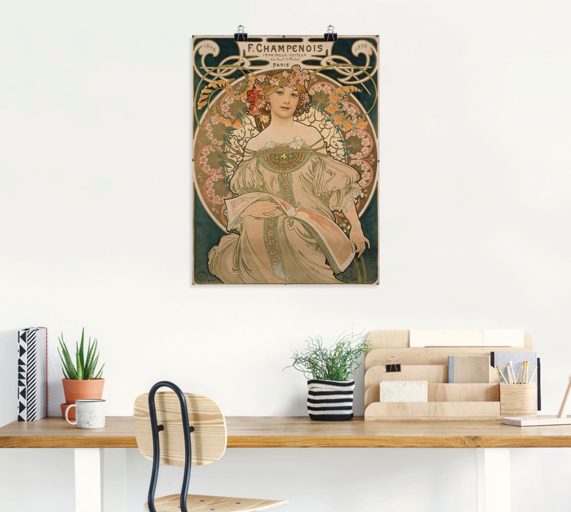 Artland Kunstdruck »Plakat für F. Champenois. 1897«, Ausstellungsplakate, ( günstig online kaufen