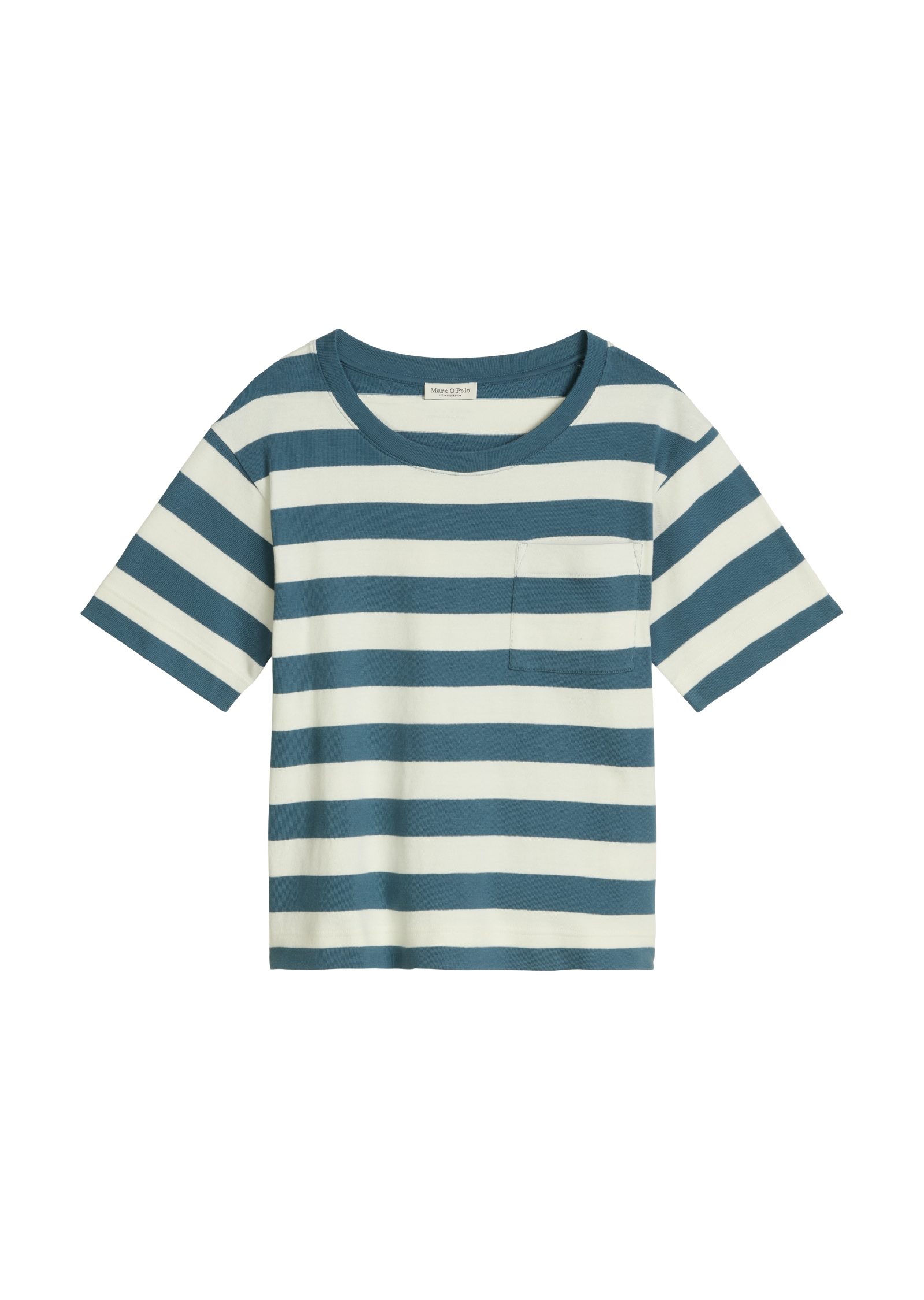 Marc O'Polo T-Shirt gestreift, loose aus weichem Single Jersey