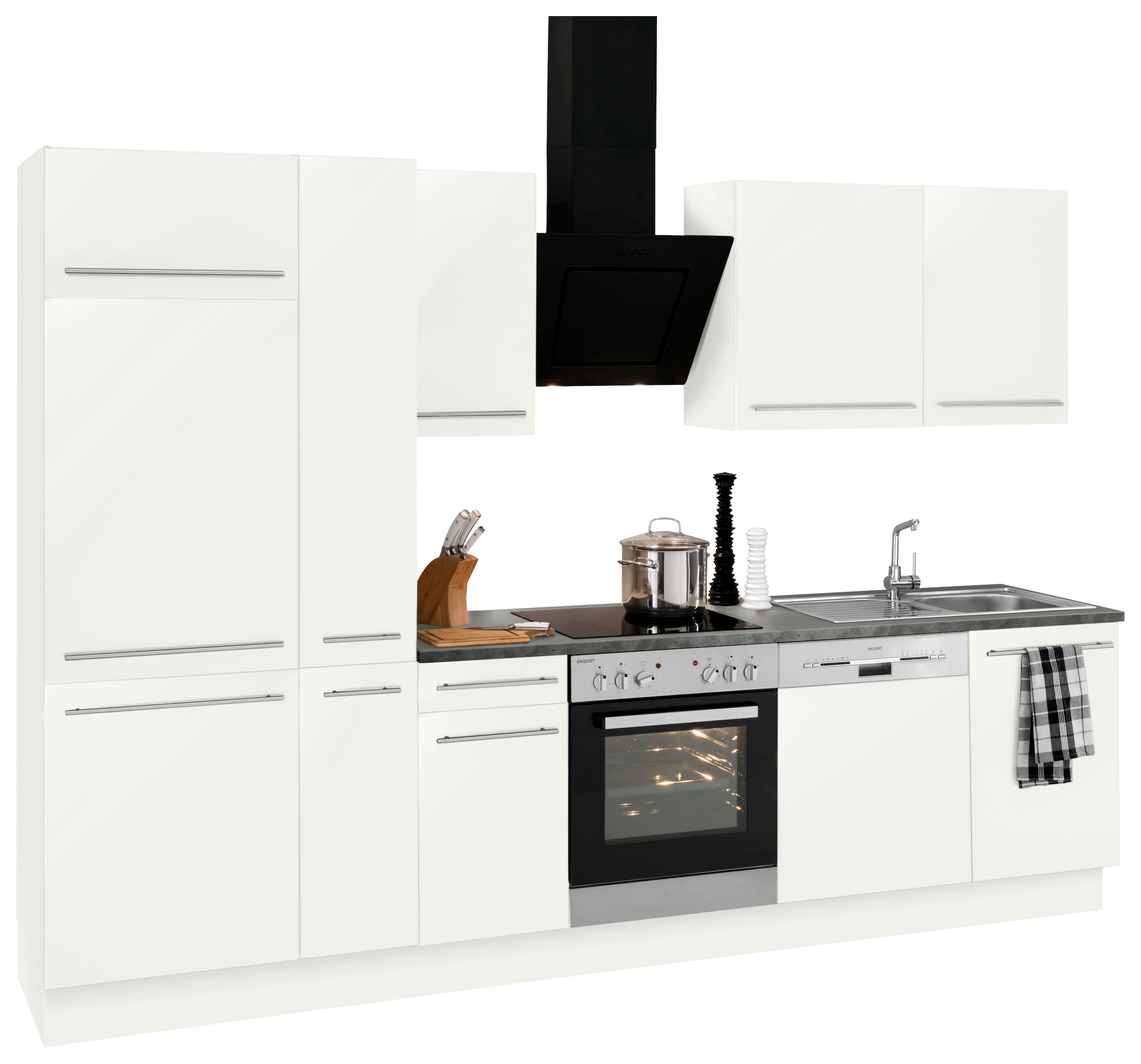 OPTIFIT Küchenzeile auf mit E-Geräten, »Bern«, Breite 300 cm, Raten Füße wahlweise kaufen höhenverstellbare