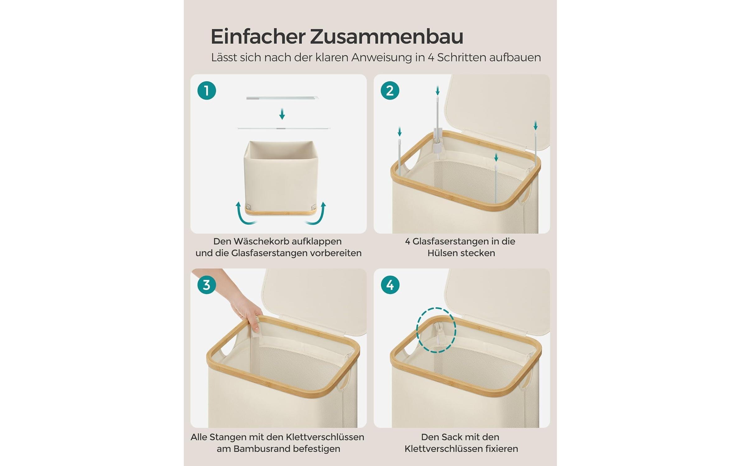 SONGMICS Wäschekorb »90 l«
