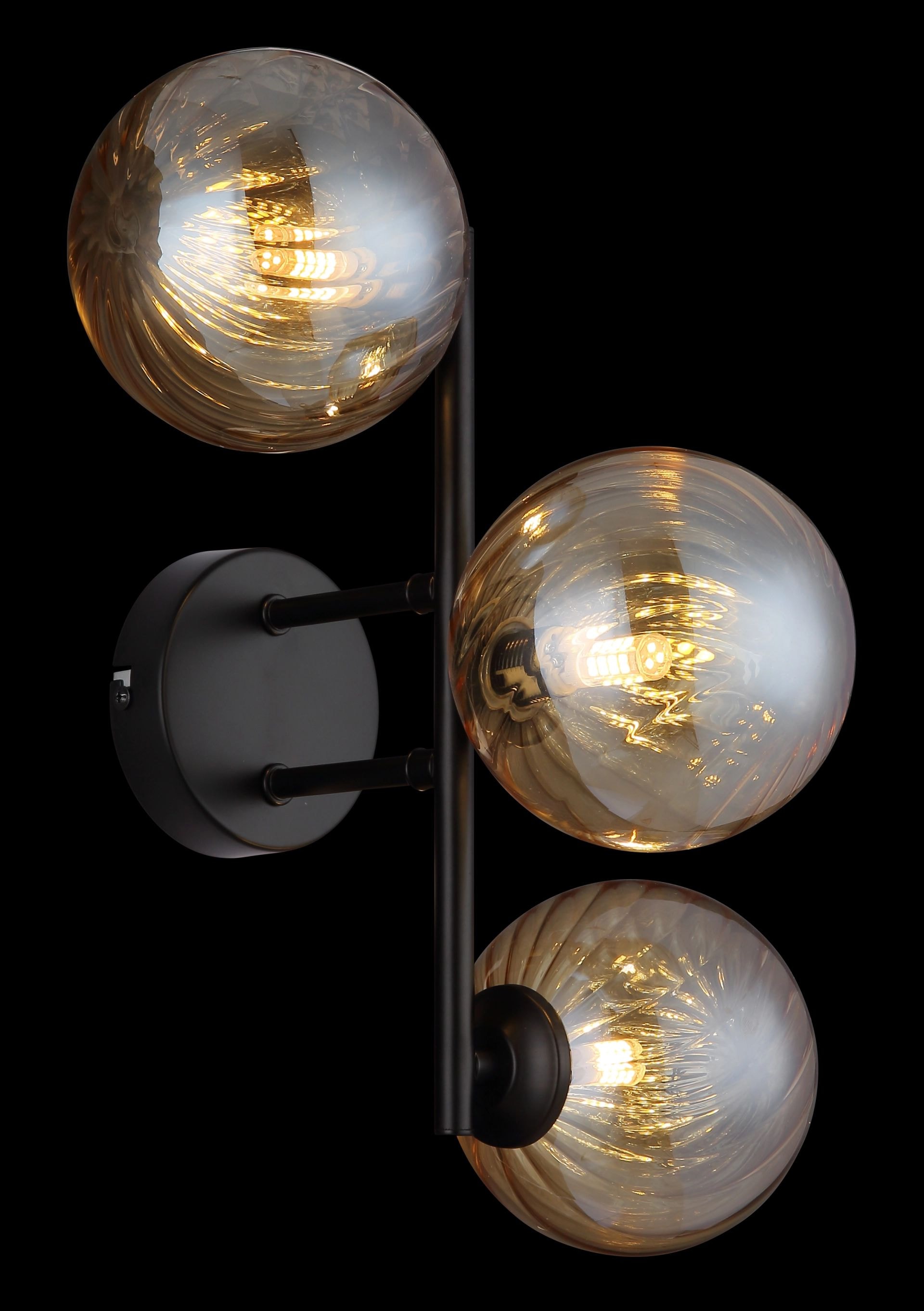 GLOBO LIGHTING LED Wandleuchte »CONOR«, 3 flammig, Leuchtmittel G9 | ohne Leuchtmittel, Glaskugeln