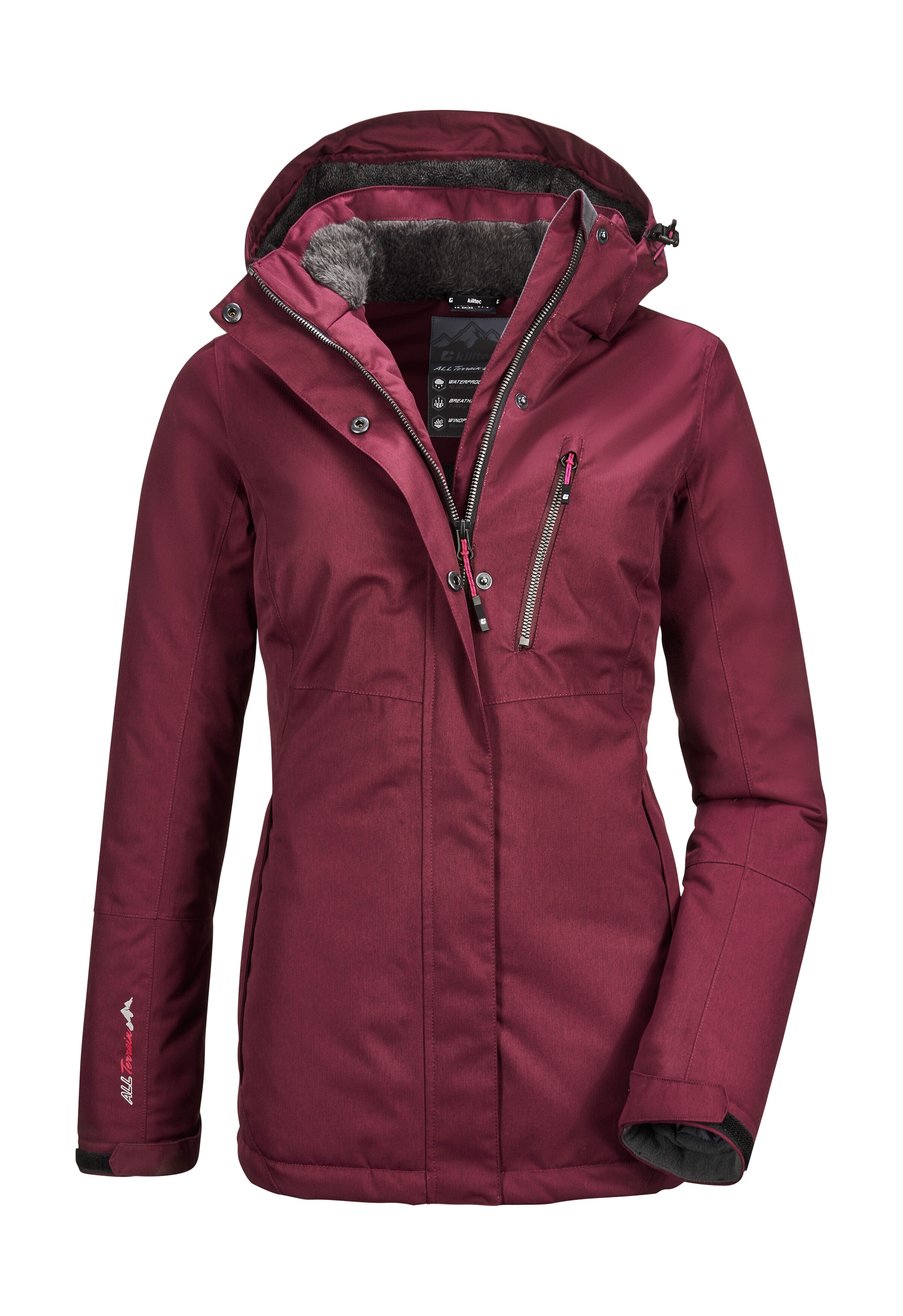 Killtec Outdoorjacke »Nira«, Wasser- und winddichte Jacke, atmungsaktiv, abnehmbare Kapuze