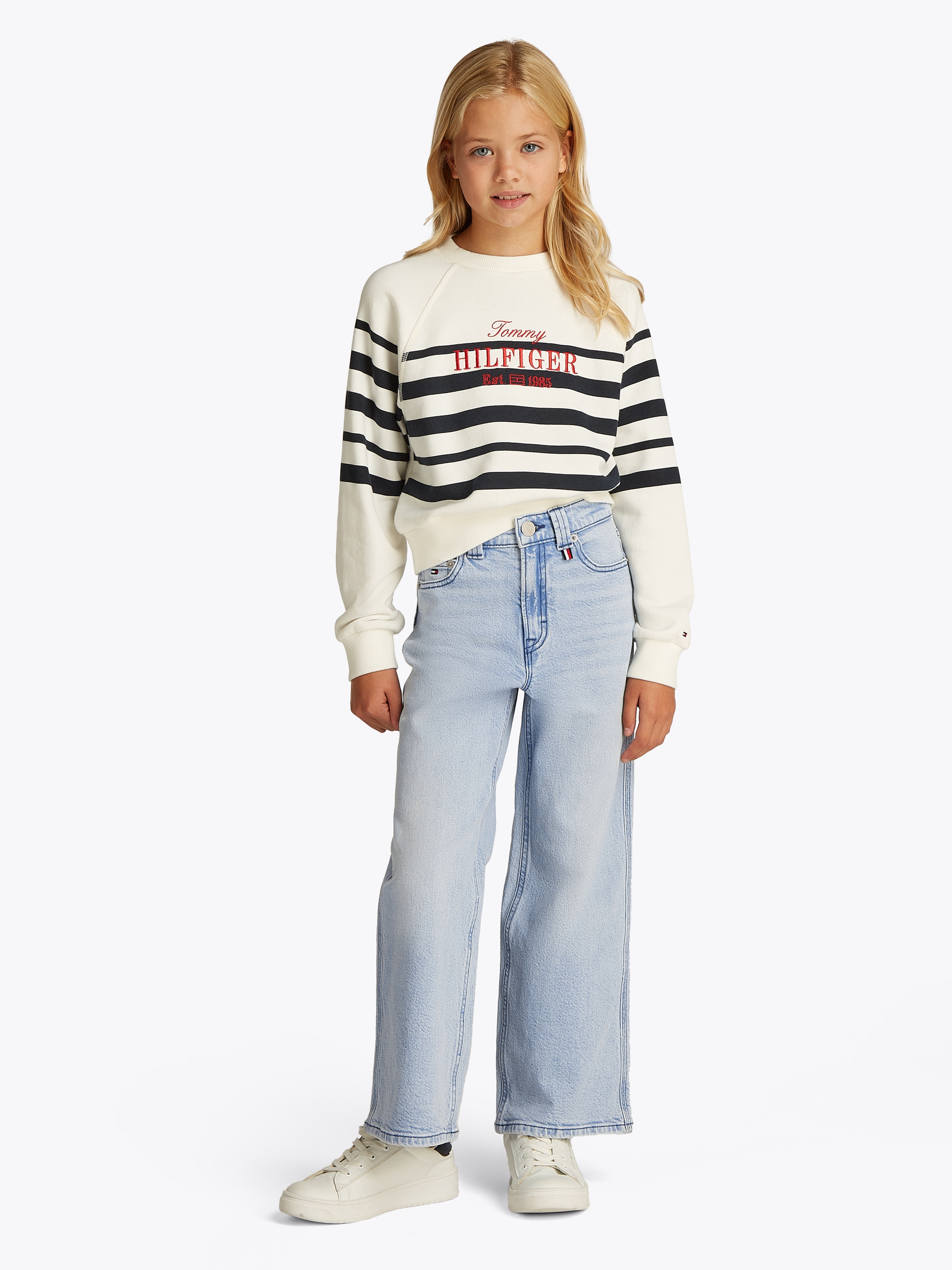 Tommy Hilfiger Weite Jeans »MABEL BLEACH«, in hellblauer Waschung