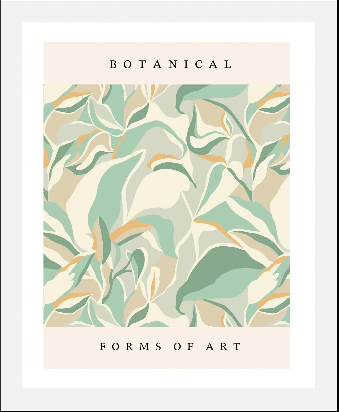 queence Bild »Botanical«, Abstrakt-Kunst-Schriftzug-Pflanzen-Pflanzenbilder günstig online kaufen