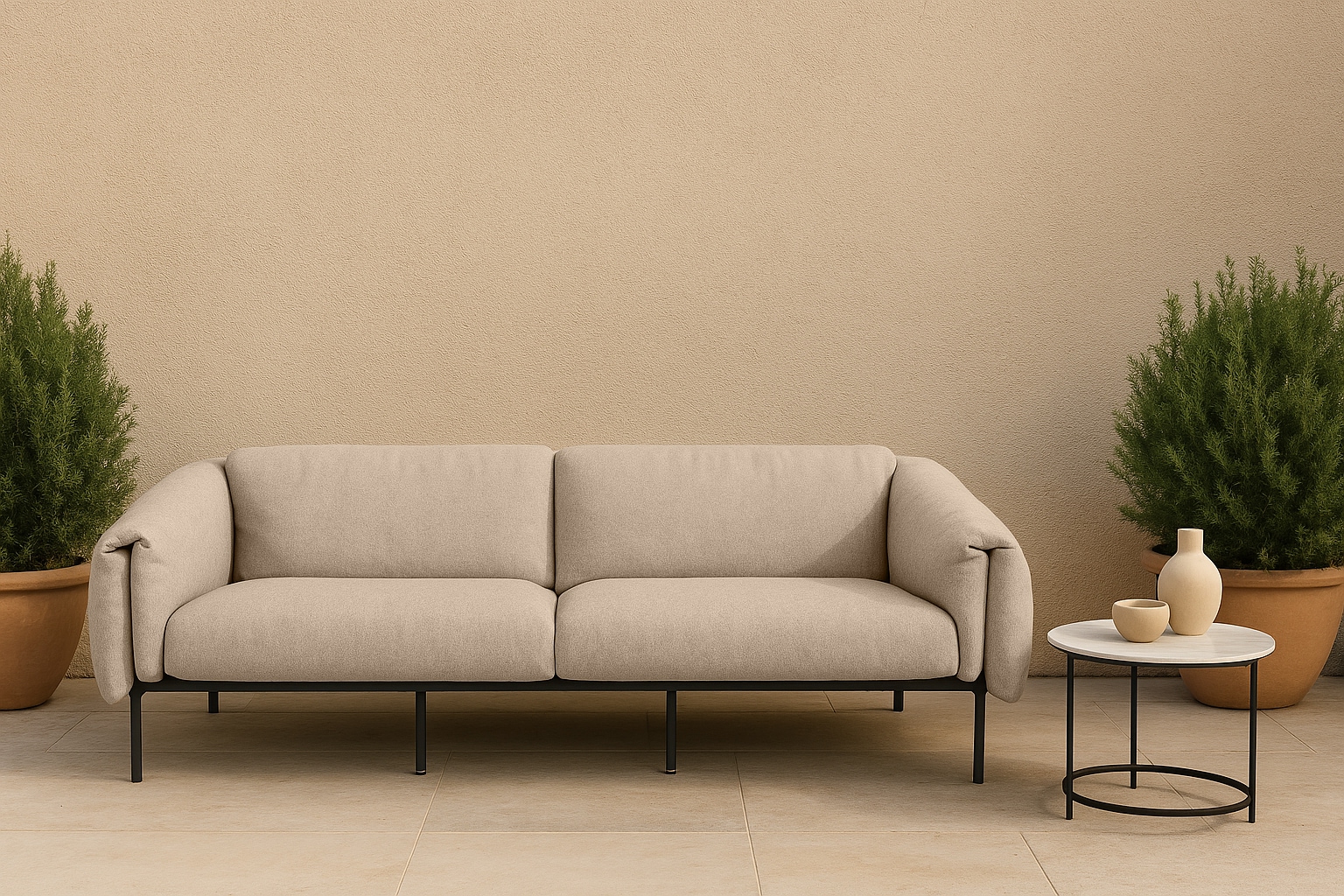 Home affaire 3-Sitzer »Lumi« Outdoor Gartensofa, wetterfeste Materialien, B günstig online kaufen