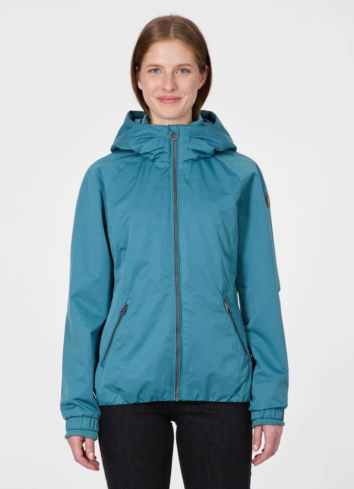 Ragwear Outdoorjacke »DIZZIE« mit Kapuze Wasserabweisend mit Kordelzug am Saum und Reißverschlusstaschen
