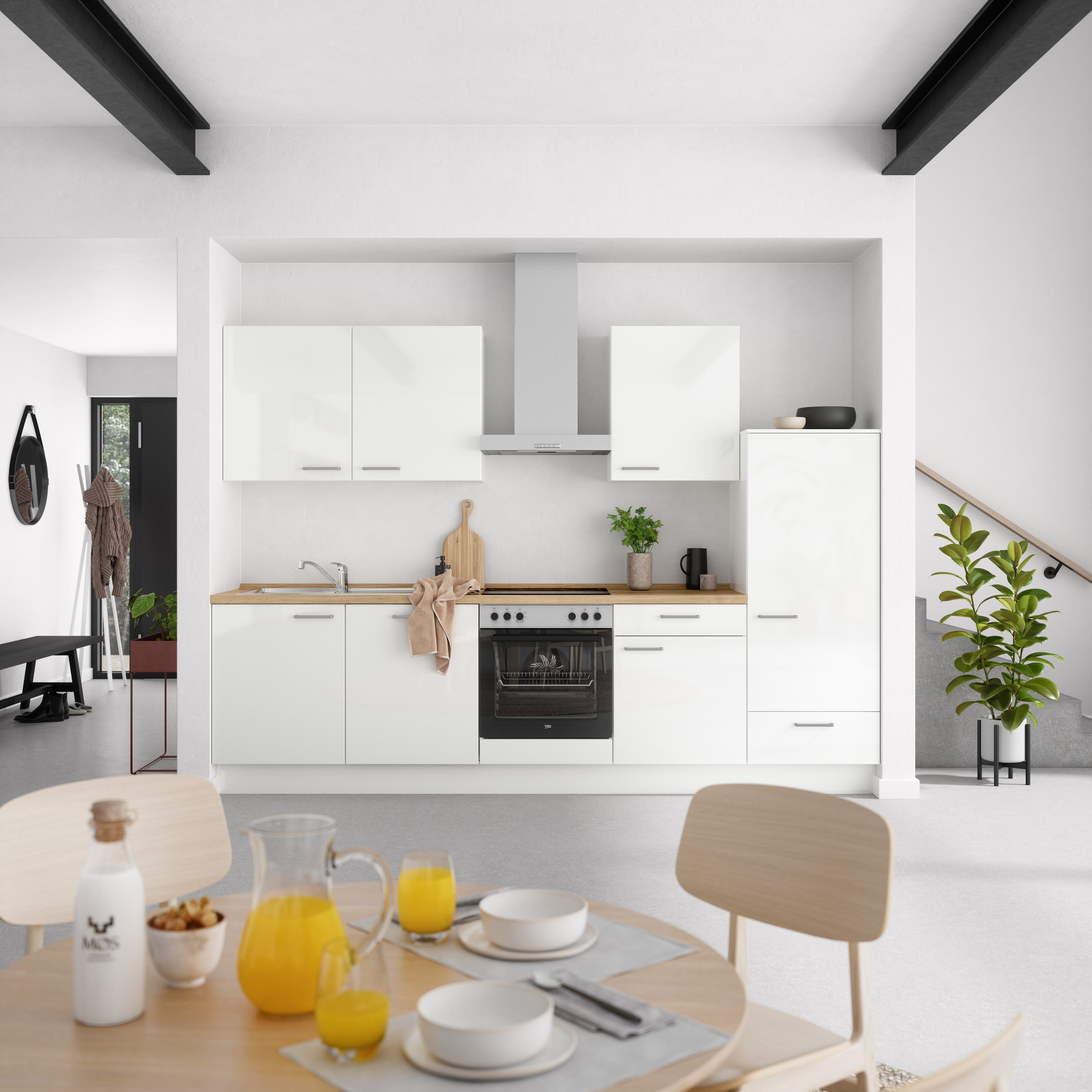 nobilia® Küchenzeile »"Flash I"« vormontiert, Ausrichtung wählbar, Breite 3 günstig online kaufen