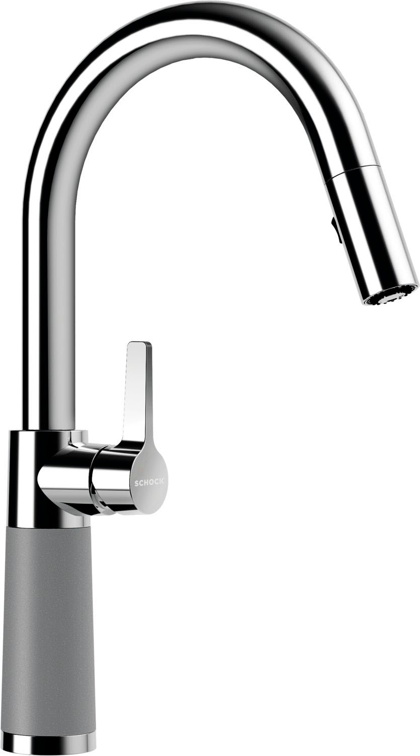 Schock Küchenarmatur »SC-520 SB« ausziehbar, Strahl-Brause, Rückflussverhinderer, Schwenkbereich 120°