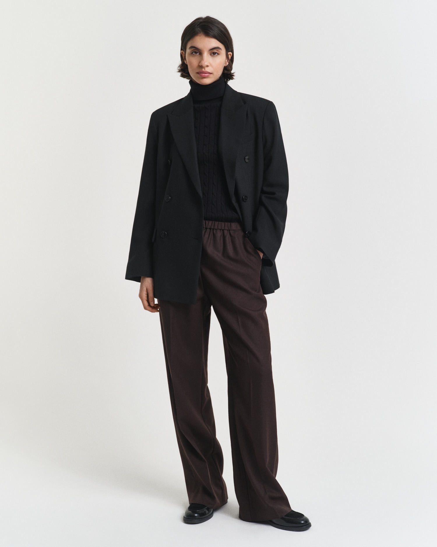 Gant Rollkragenpullover »STRETCH COTTON CABLE TURTLENECK« mit Zopfmuster