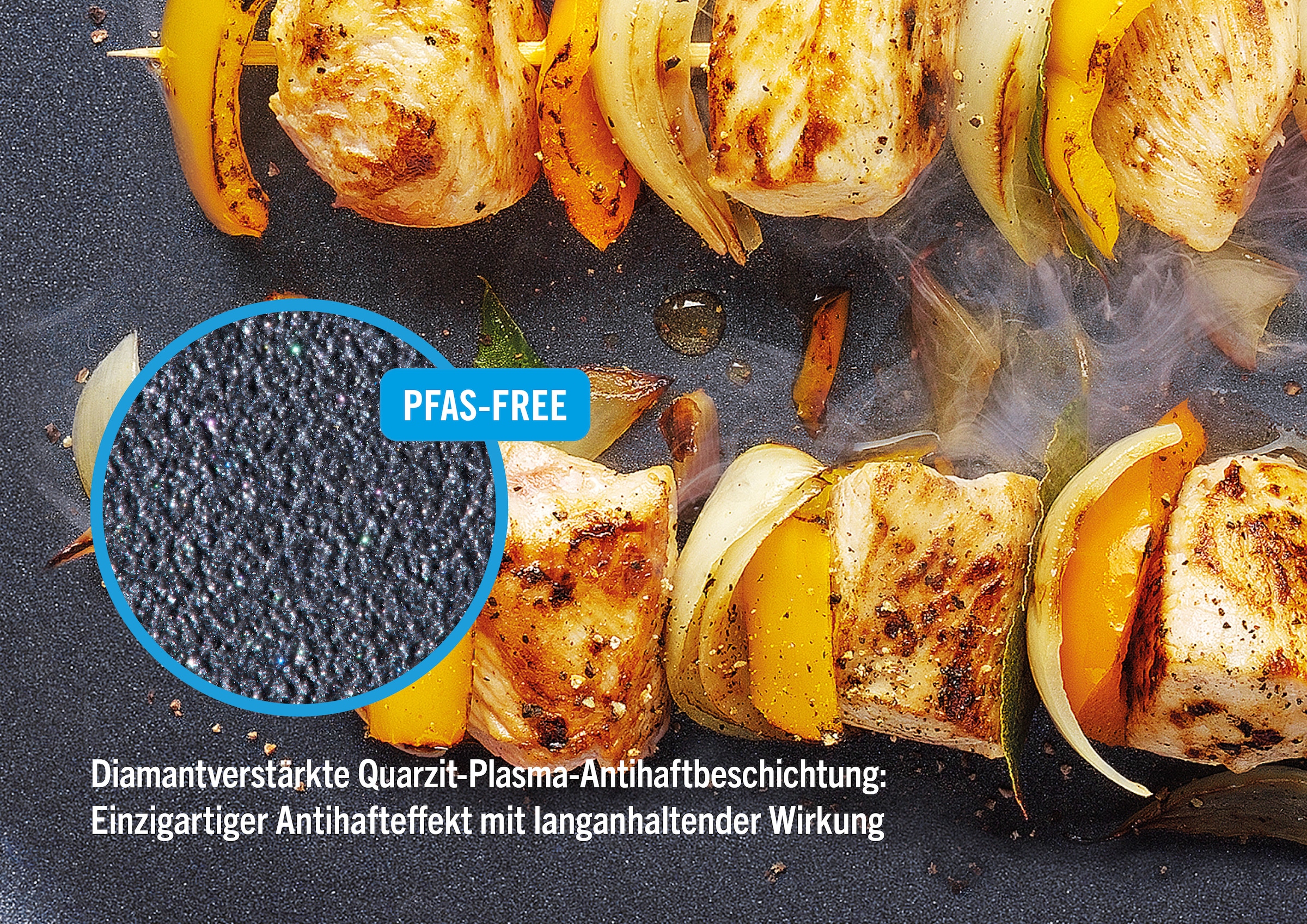 WOLL Grillpfanne »D-Lite Grillpfanne, 28 x 28 x 4 cm, Antihaft, Induktion« Aluminiumguss 1 tlg. Induktionsgeeignet, Ofenfest o. Stiel, Spülmaschinengeeignet