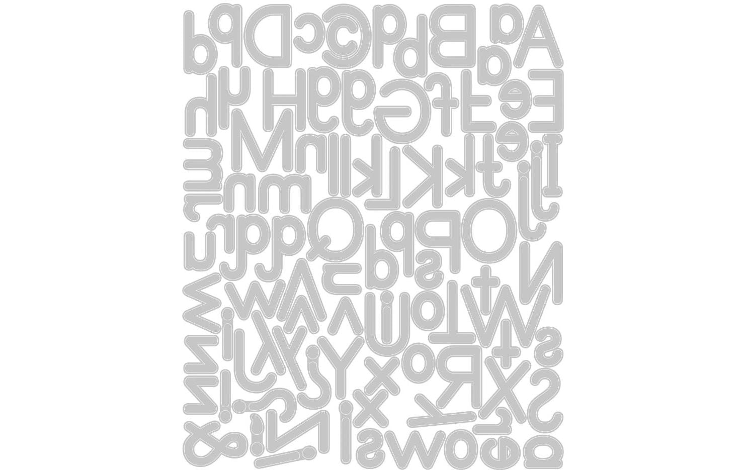 Sizzix Motivstanzer »Essential Type Thinlits 92 Matrizen«