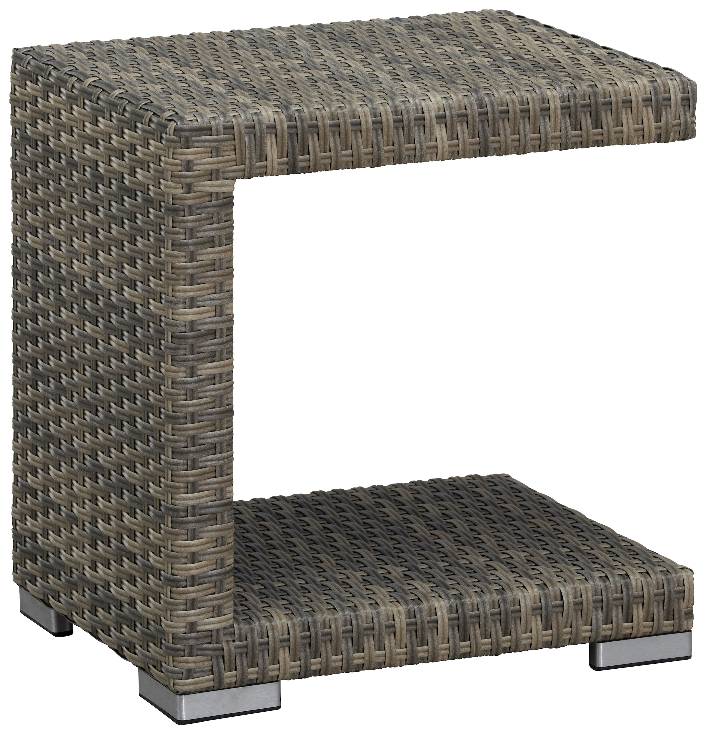 KONIFERA Gartenlounge-Set »Hawaii Premium«, (Set, 19 tlg., 1x3erSofa, 2xSessel, 1xHocker, 1xBeistelltisch, 1xTisch 111x54x59cm), mit aufklappbarem Dach und zur Sonneninsel umbaubar, Aluminium