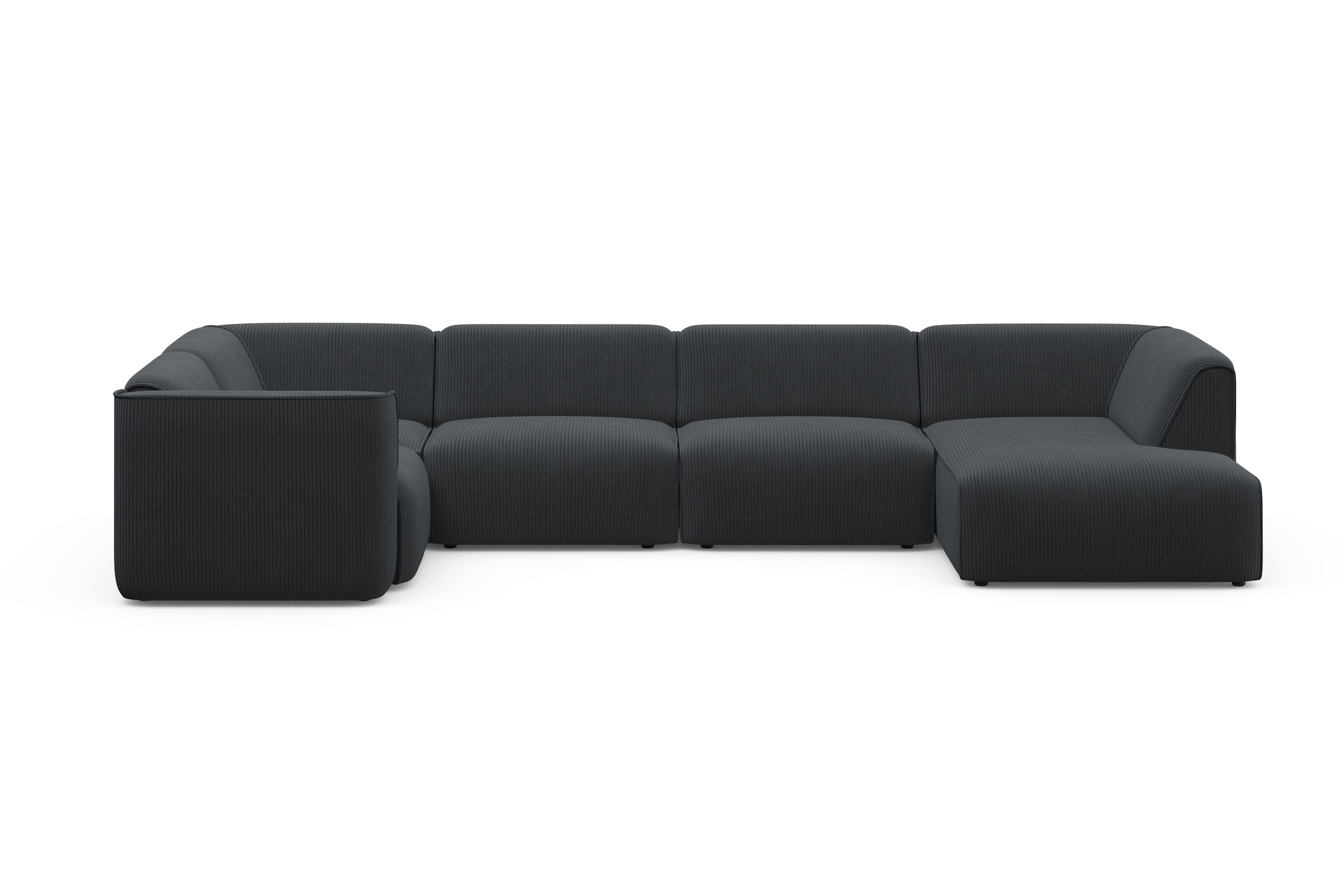 RAUM.ID Wohnlandschaft »Merid U-Form, jederzeit durch Module erweiterbar, B/T/H: 367/206/70 cm«, als Modul oder separat verwendbar, für individuelle Zusammenstellung