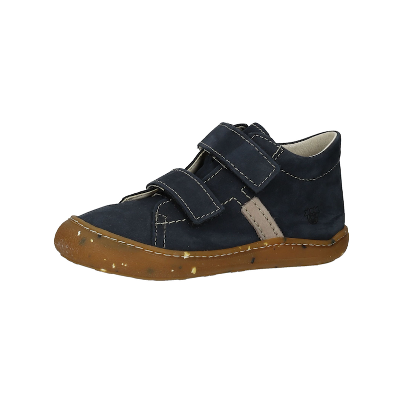 PEPINO Klettschuh »Halbschuhe Leder« Blau/Beige 25 25 Verschluss: Klettverschluss