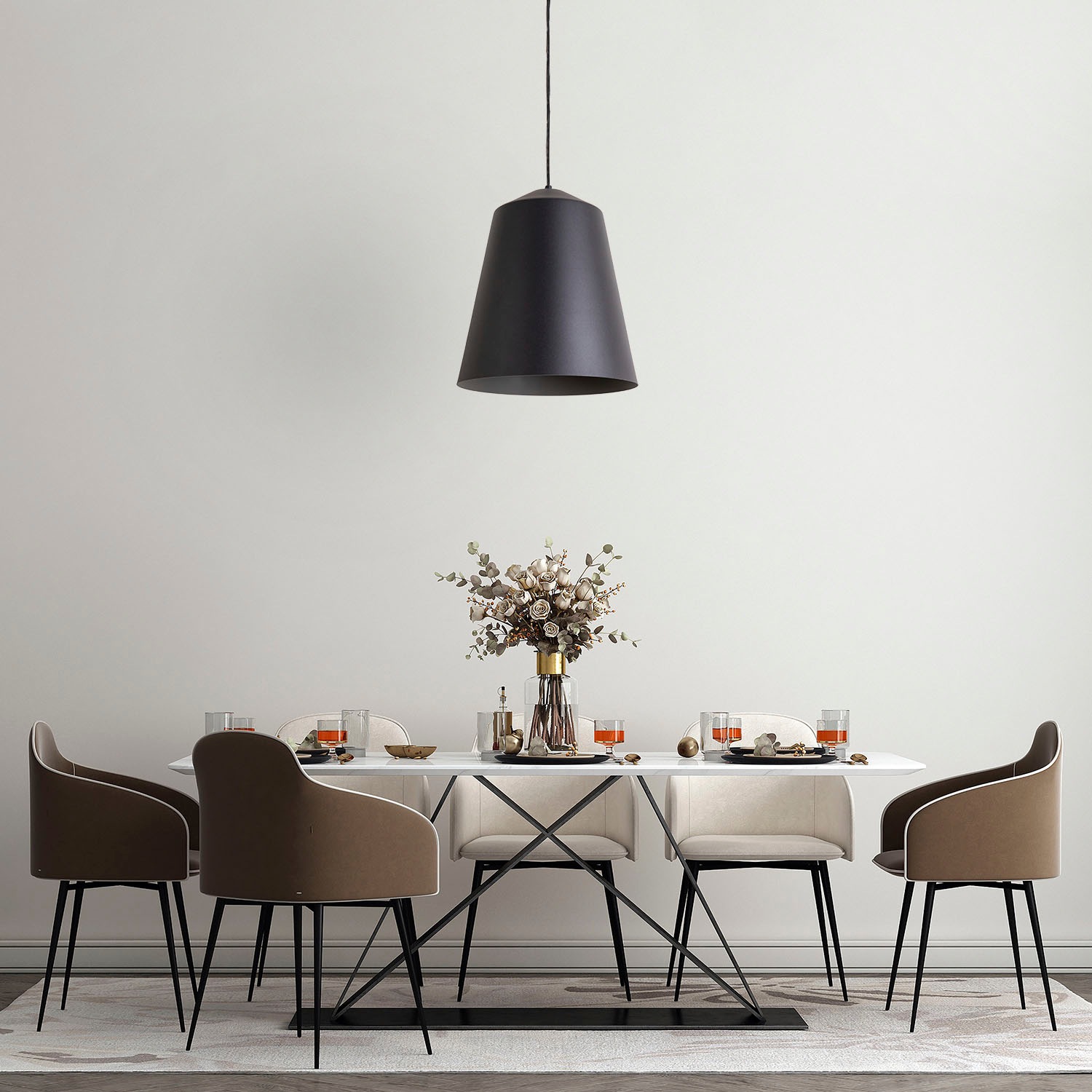 Paco Home Deckenleuchte »JACKSON«, Leuchtmittel E27 | ohne Leuchtmittel, Wohnzimmer Arbeitszimmer Pulverbeschichtet Industrial Design E27