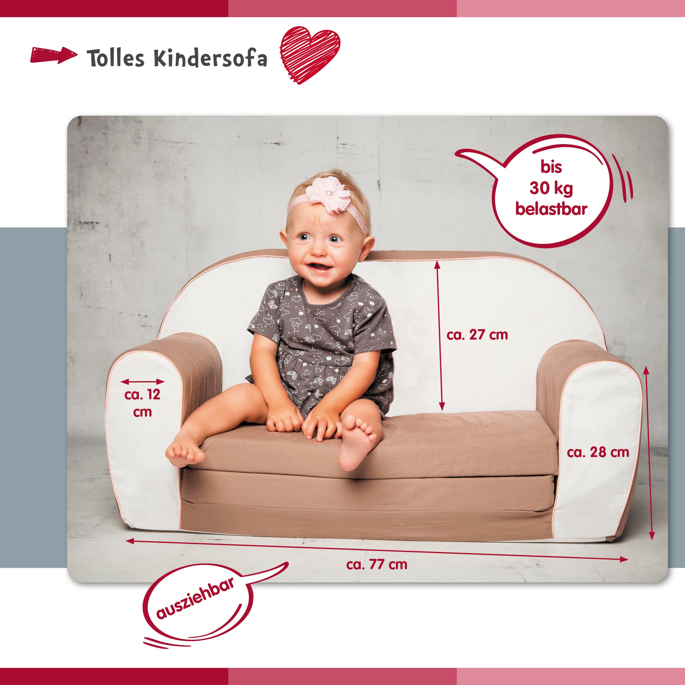 Knorrtoys® Sofa »Happy train«, für Kinder; Made in Europe