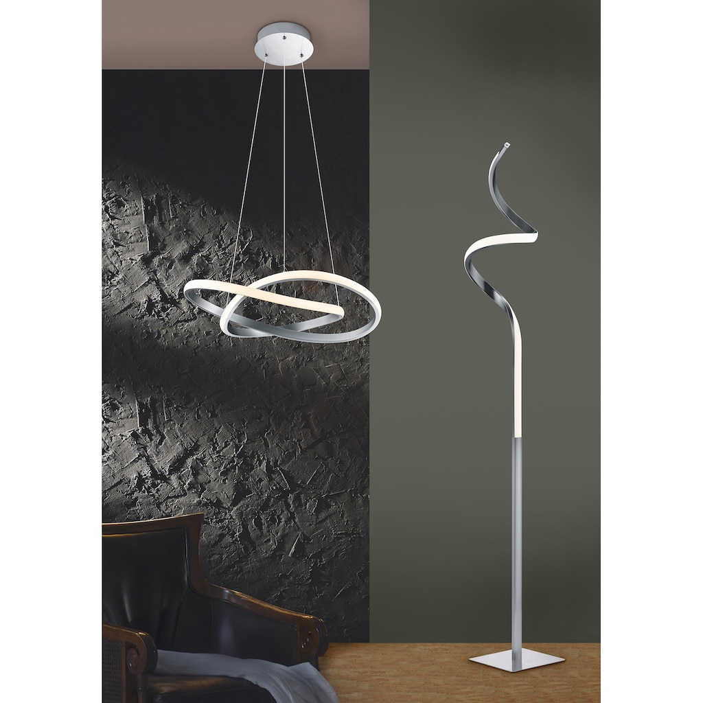 TRIO Leuchten LED Stehlampe »Mira«, 1 flammig-flammig, mit Sensor Dimmer, Memoryfunktion, Touch-Steuerung, 3000K, 950 Lumen