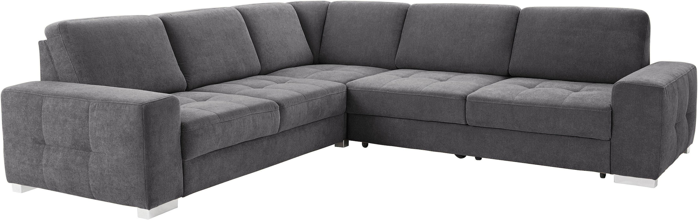 sit&more Ecksofa »Santorini L-Form«, mit Federkern und Sitztiefenverstellung, wahlweise mit Bettfunktion