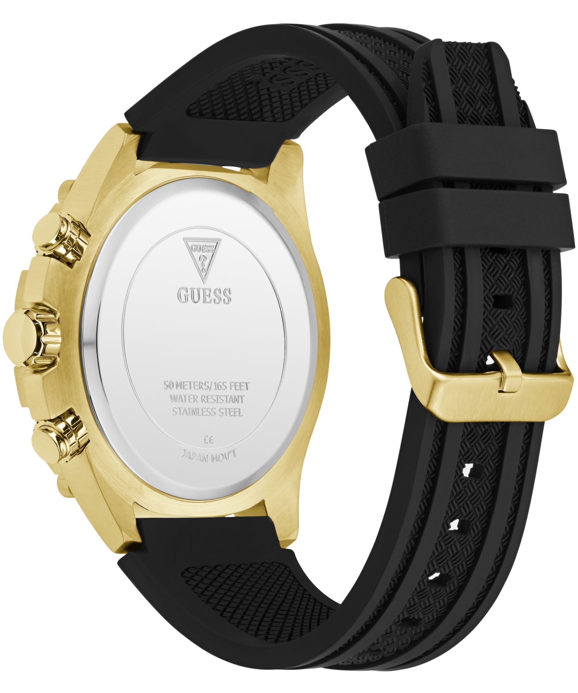 Guess Multifunktionsuhr »PROSPECT« Quarzuhr, Armbanduhr, Herrenuhr, Silikonarmband, analog, Wochentag