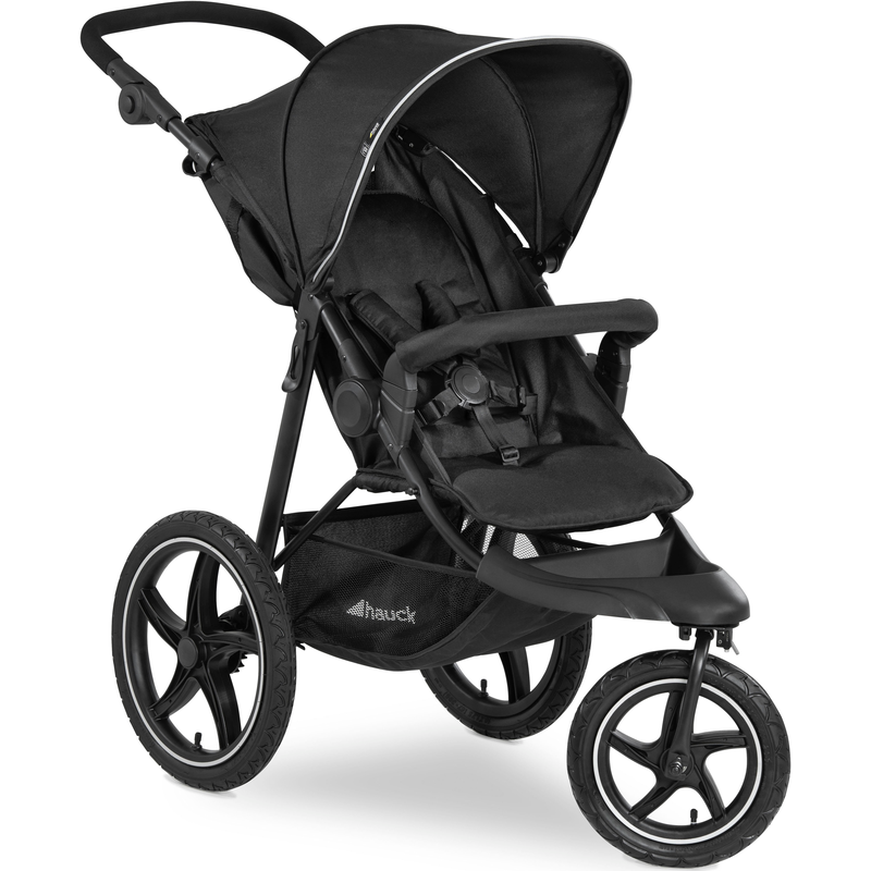 HAUCK Dreirad-Kinderwagen »Runner 2, black« 22 kg Kinderwagen, Jogger mit schwenk- und feststellbarem Vorderrad black