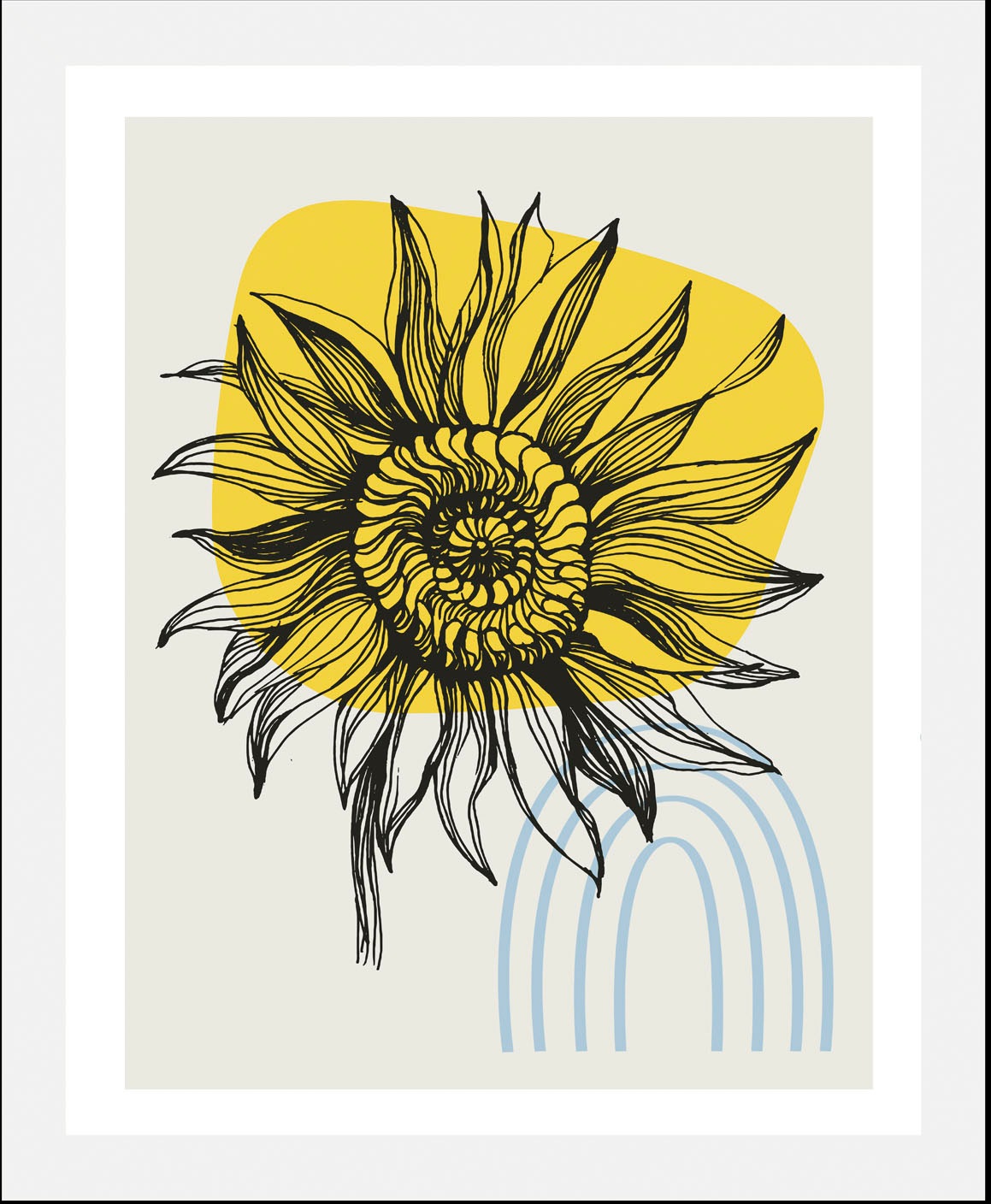 queence Bild »Sunny«, (1 St.), HD Premium Poster-Druck inkl. Holzrahmen günstig online kaufen