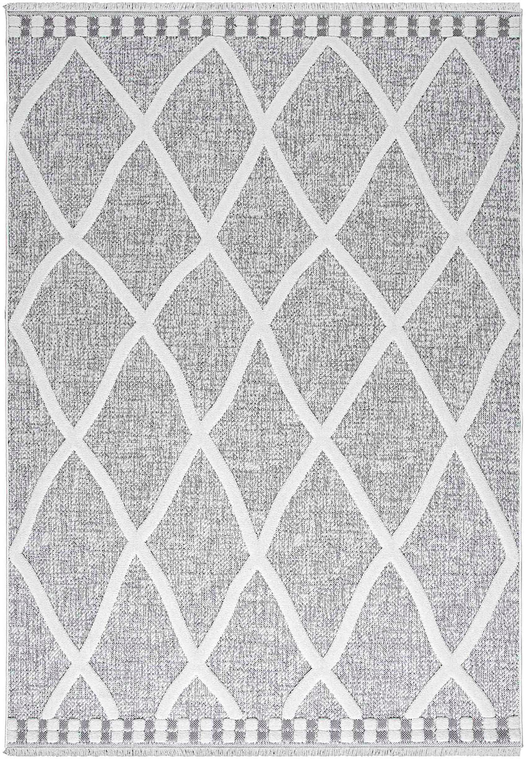 Sehrazat Teppich »Scandi 9810«, rechteckig, 10 mm Höhe, Kurzflor, 3 D Effekt Optik, Hoch Tief Struktur, Wohnzimmer