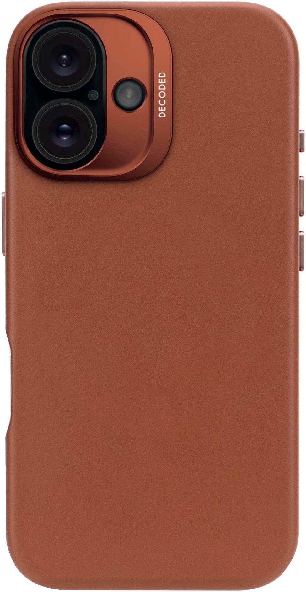 DECODED Smartphone-Hülle »Leather Backcover iPhone 16«, iPhone 16, 15,5 cm (6,1 Zoll)