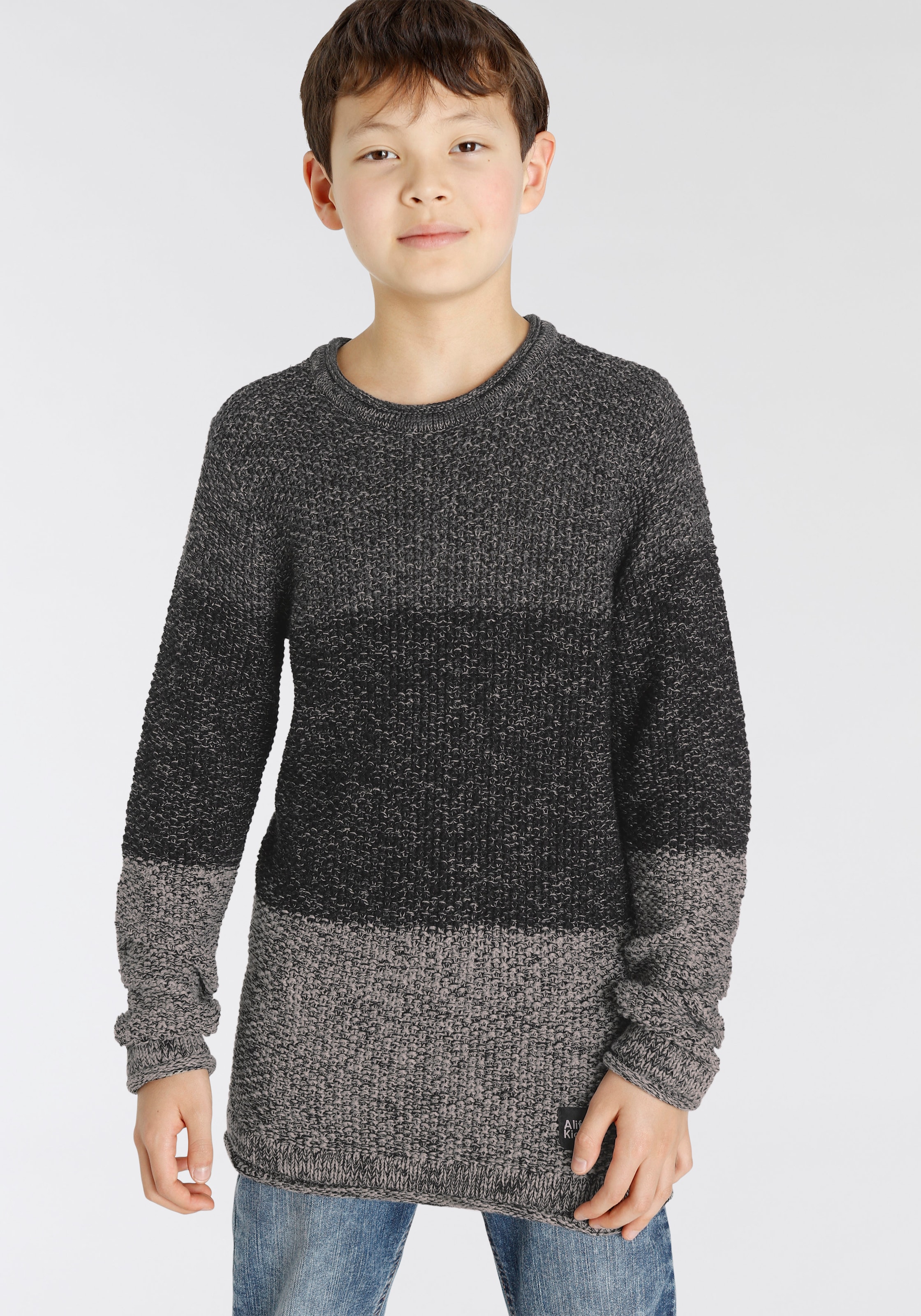 Alife & Kickin Strickpullover »in Blockstreifen-Optik«, aus meliertem Garn