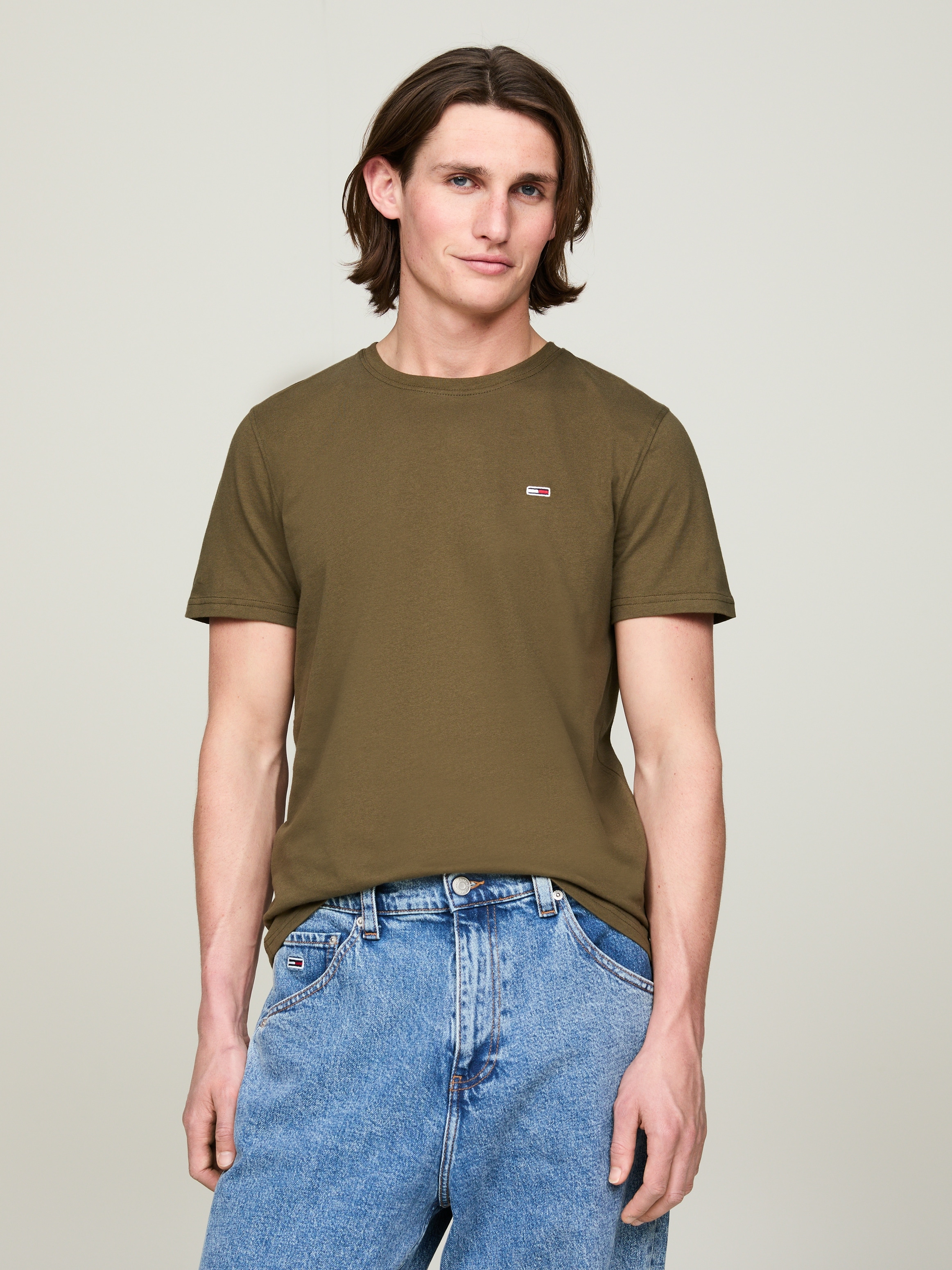 Tommy Jeans T-Shirt »TJM 2PACK SLIM JERSEY TEE«, (Packung, 2 tlg., 2er-Pack), mit Rundhalsausschnitt