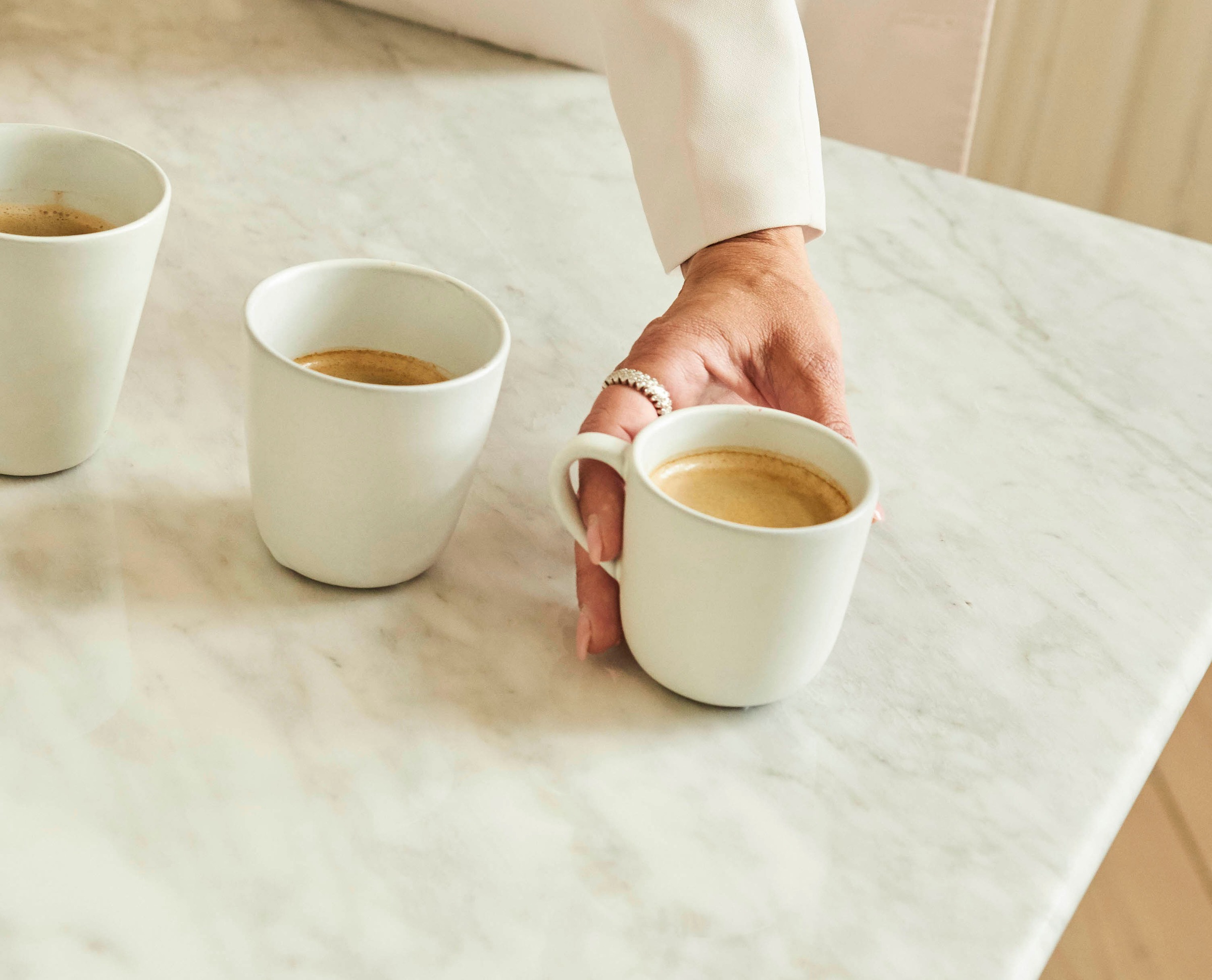 4. Bild von aida RAW Tasse »RAW Arctic White«, (Set, 6 tlg.)