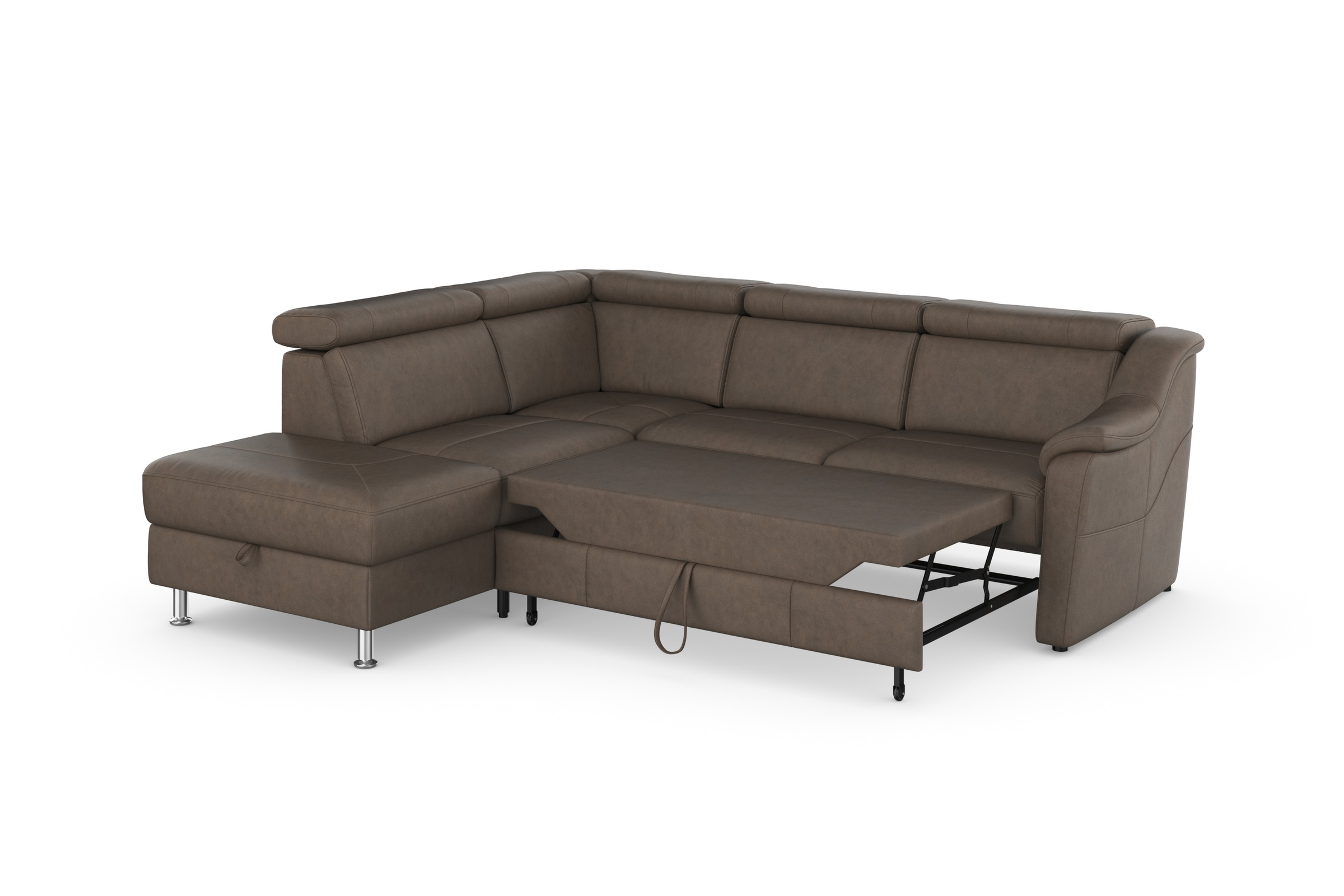 sit&more Ecksofa »Freetown L-Form«, inklusive Kopfteilverstellung und komfortablem Federkern