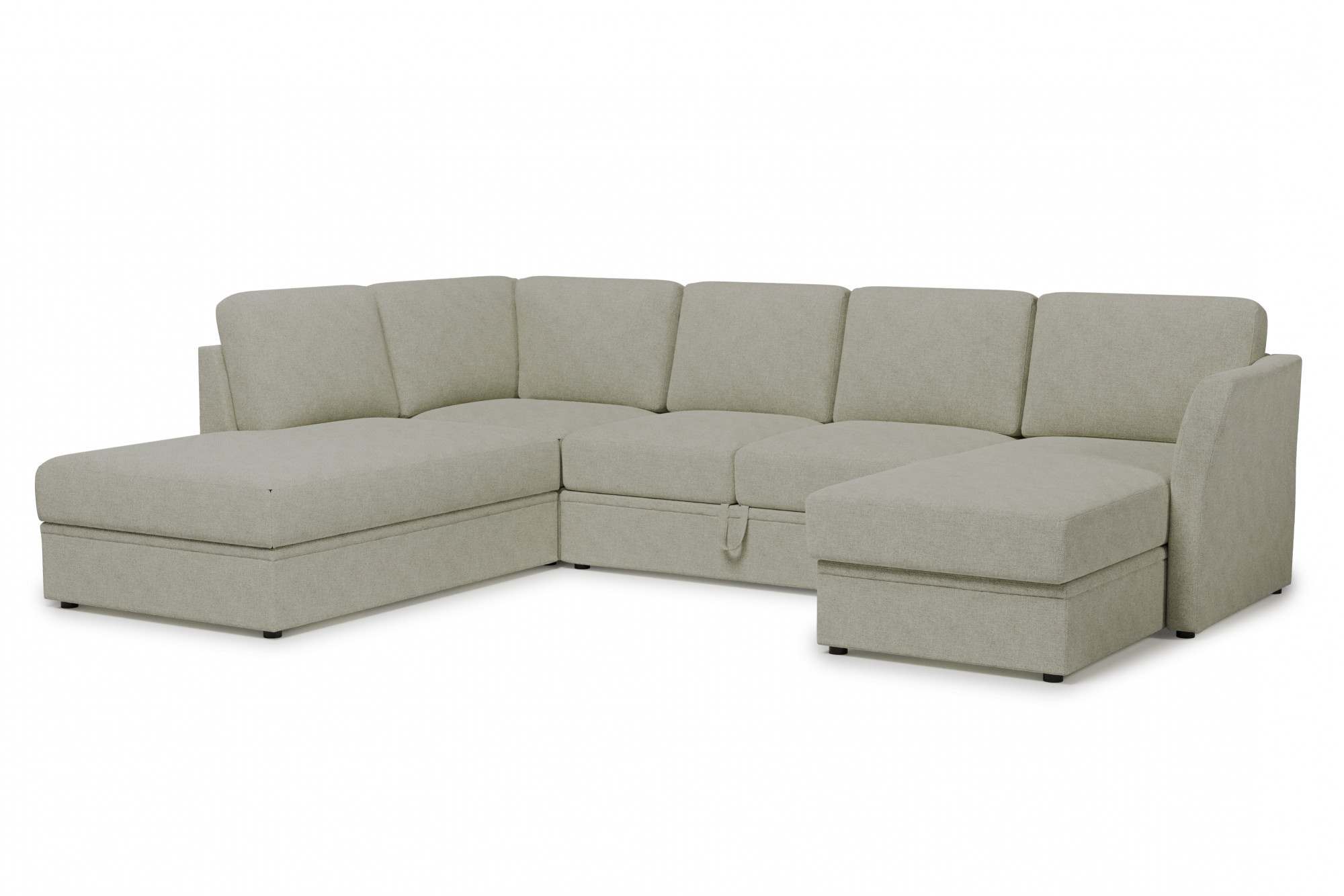Home affaire Wohnlandschaft »Lavars Schlafsofa«, mit Bettfunktion und Stauraum, in zwei verschiedenen Bezugsqualitäten