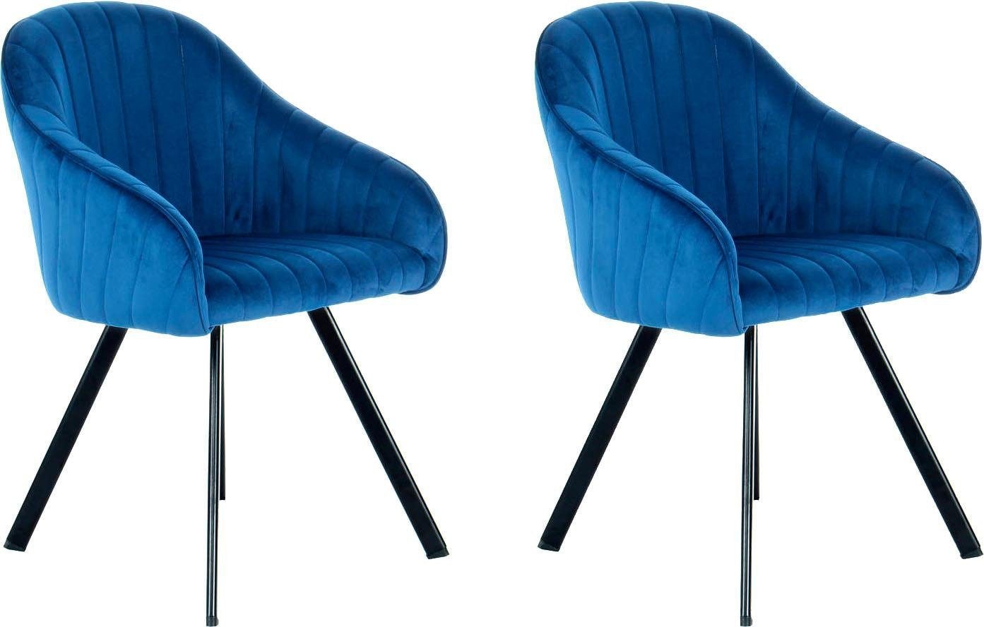 Kayoom Stuhl »Jodie 125 2er-Set, Sitzfläche mit Polsterung«, (Set), 2 St., günstig online kaufen