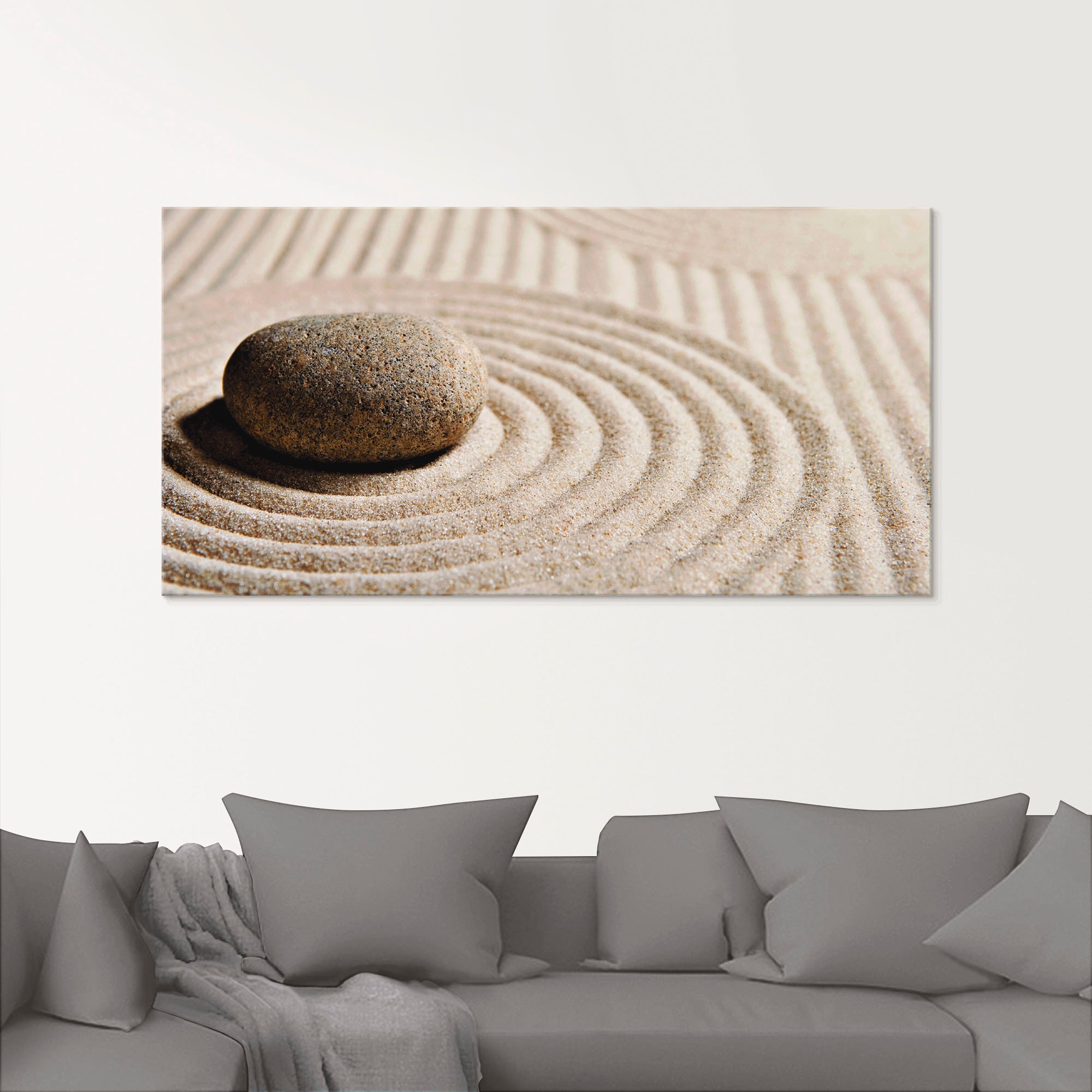 Artland Glasbild »Mini Zen Garten - Sand« Zen 1 Stk. tlg. in verschiedenen Größen