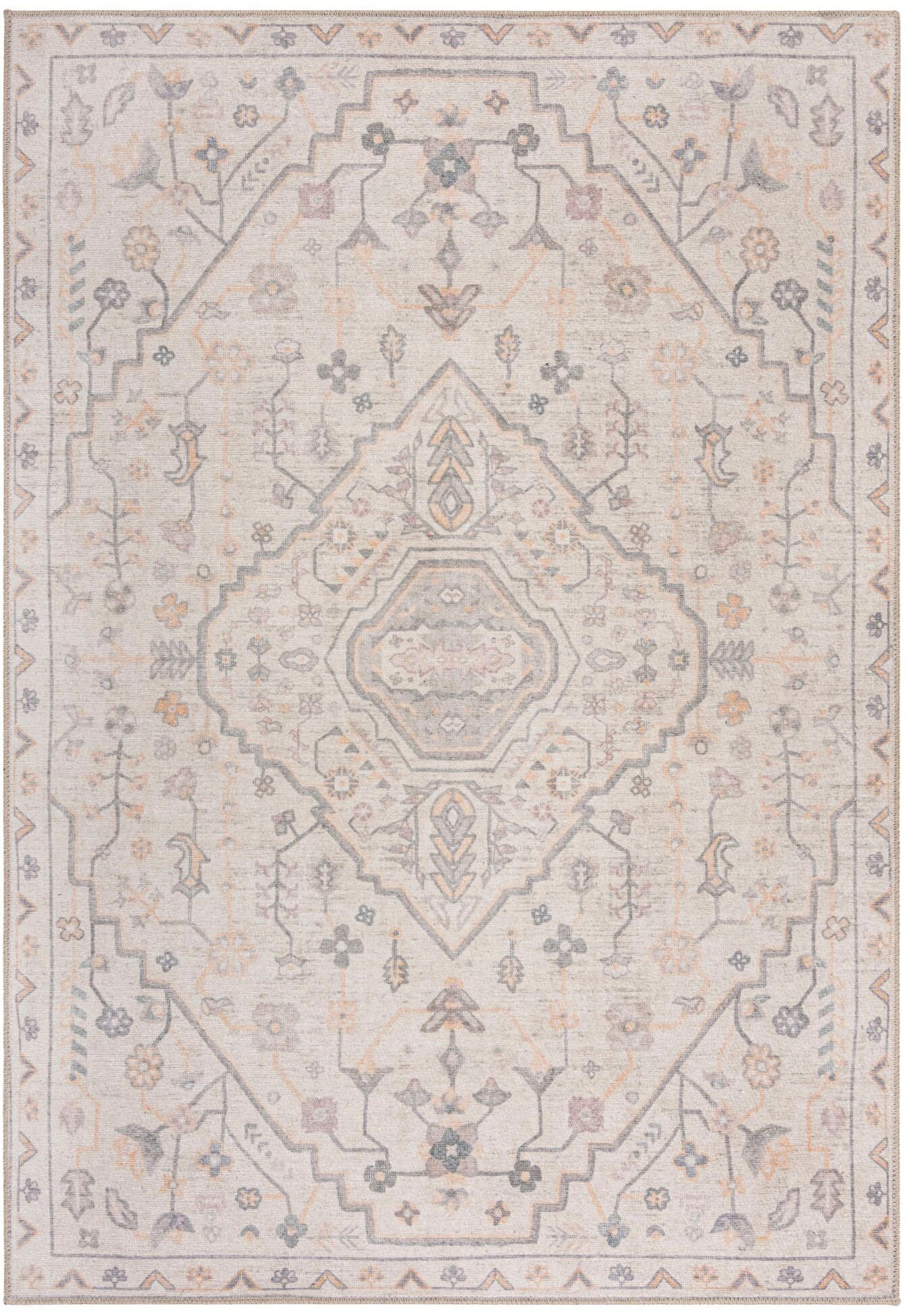 FLAIR RUGS Teppich »Teo«, rechteckig, 4 mm Höhe, Waschbarer Traditioneller günstig online kaufen
