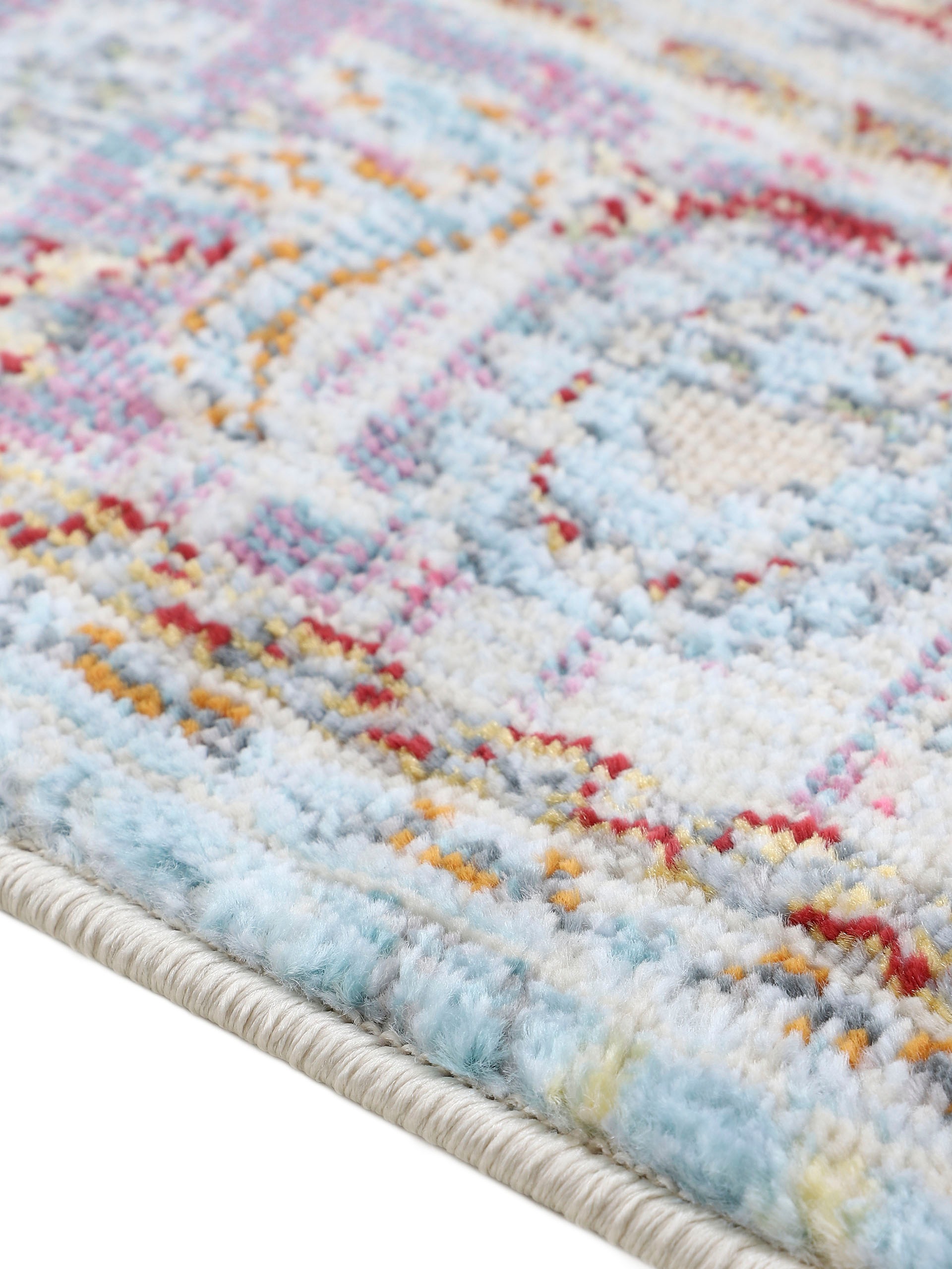 carpetfine Teppich »Esha«, rechteckig, 8 mm Höhe, Vintage Look, schöne Farben, mit Fransen, Wohnzimmer