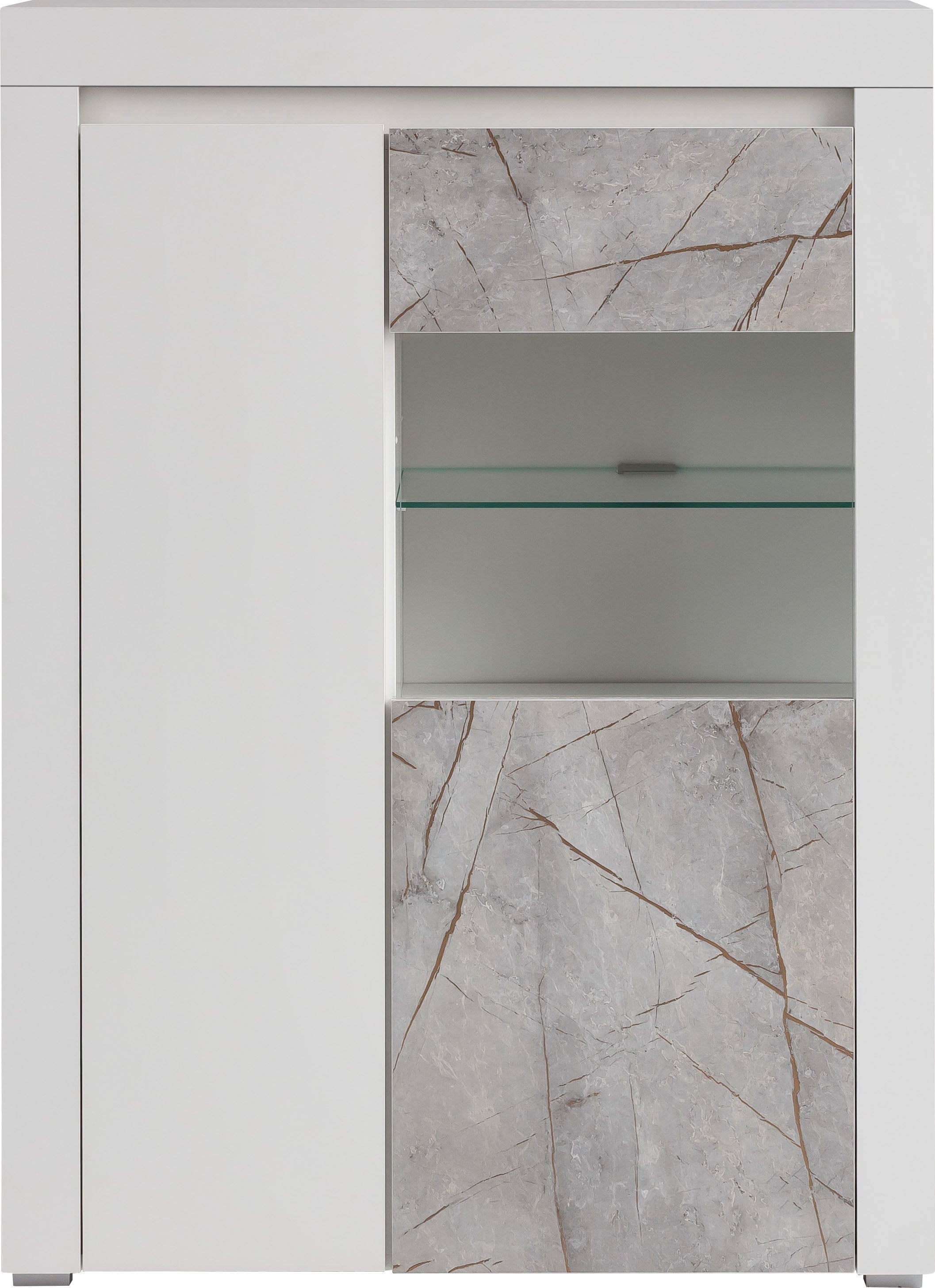 Home affaire Vitrine »Stone Marble«, mit einem edlen Marmor-Optik Dekor, Breite  95 cm online kaufen