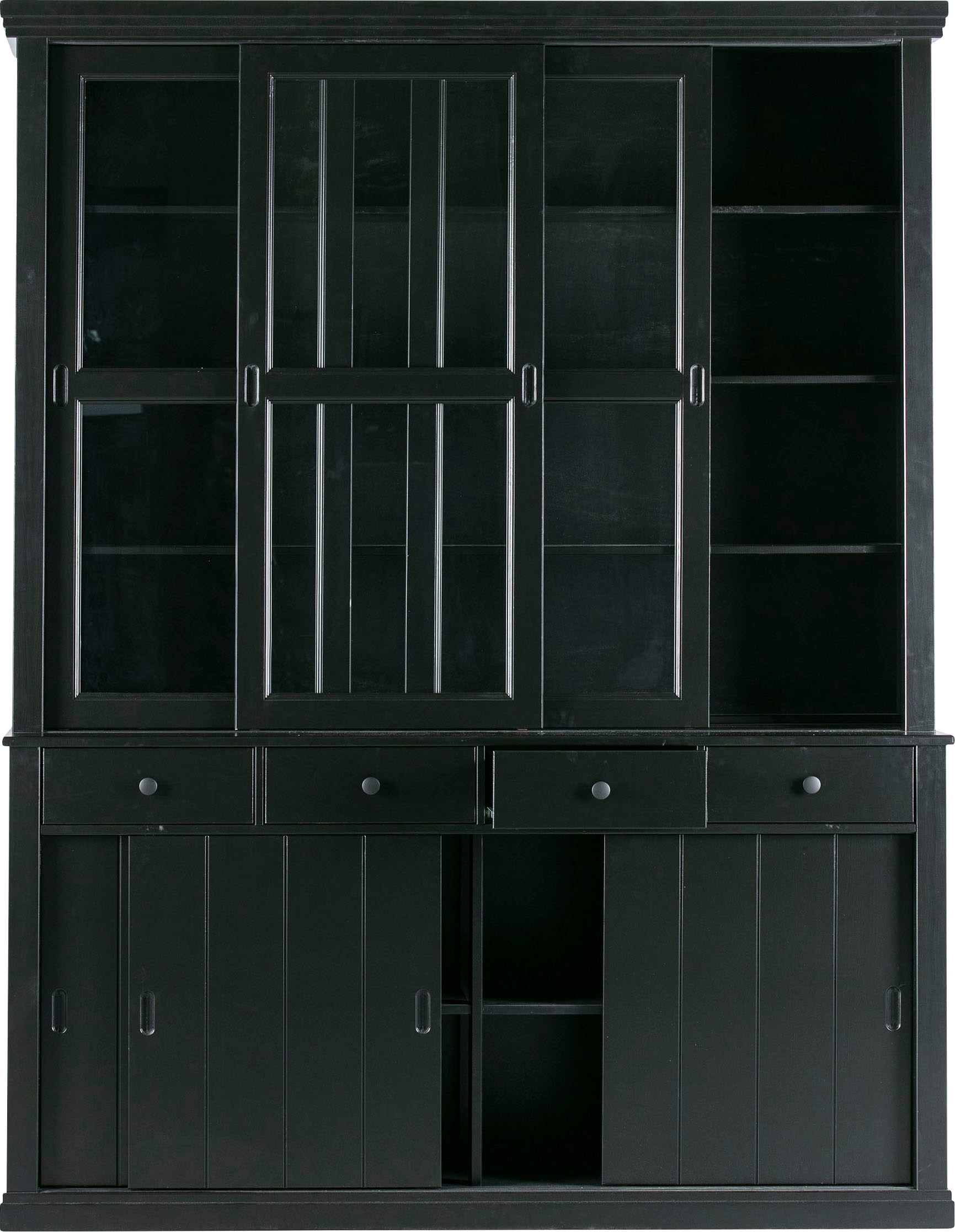 WOOOD Buffet »Lagos«, viel Stauraum, mit Glastüren, H 213 cm x B 163 cm