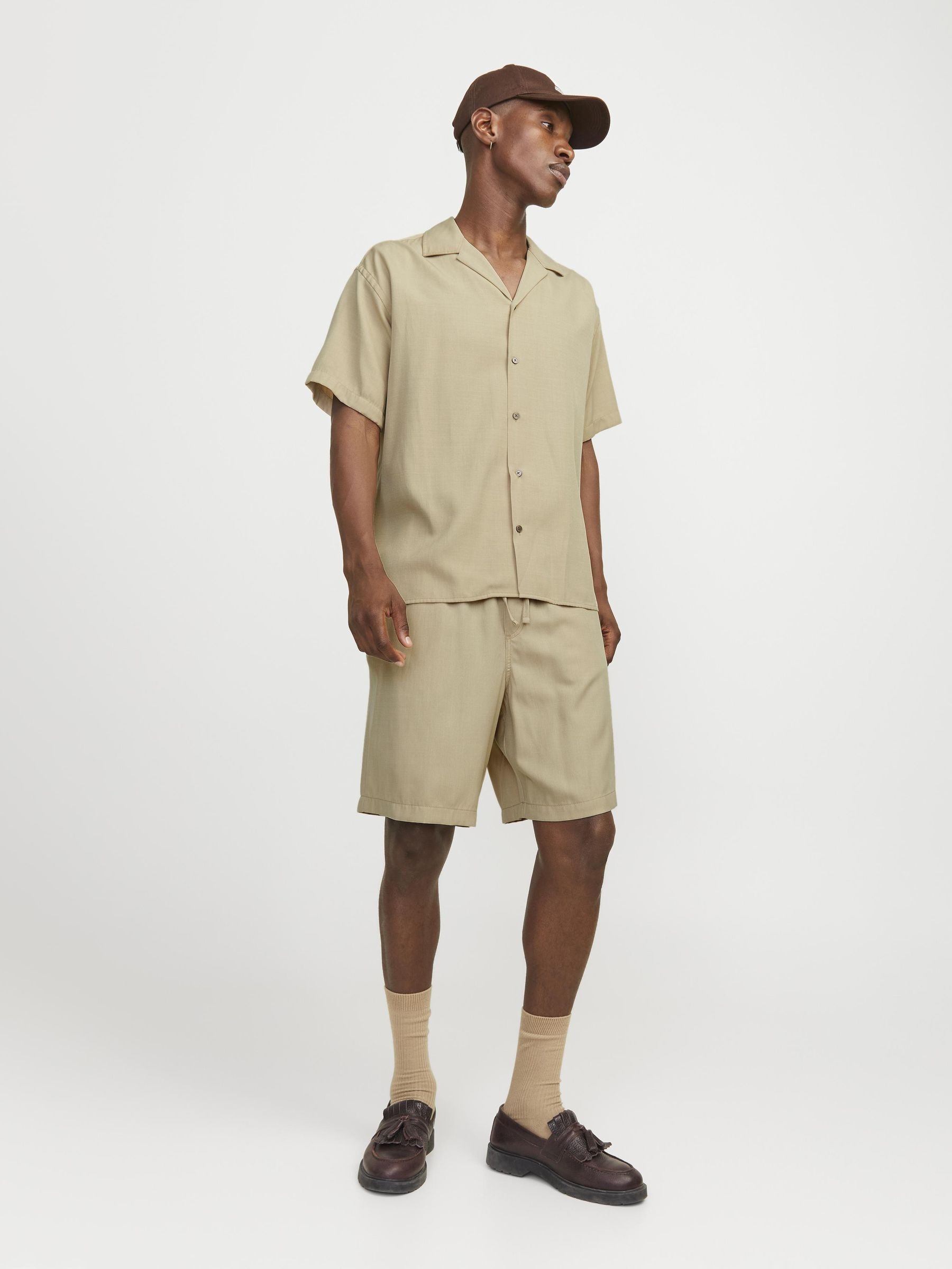 Jack & Jones Kurzarmhemd »JPRCCAARON TENCEL RESORT SHIRT S/S LN«
