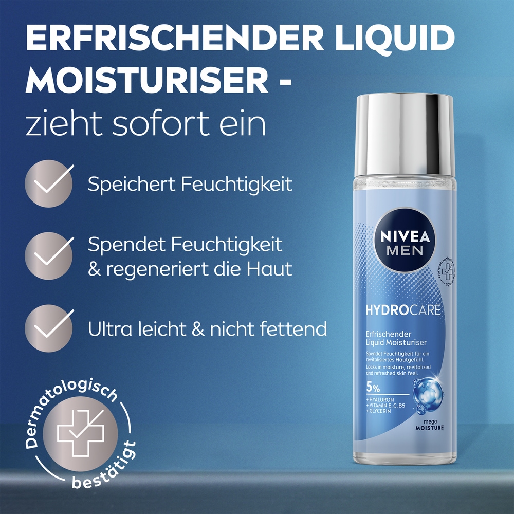 Nivea Men Feuchtigkeitsgel »NIVEA MEN HydroCare Erfrischender Liquid Moisturizer«