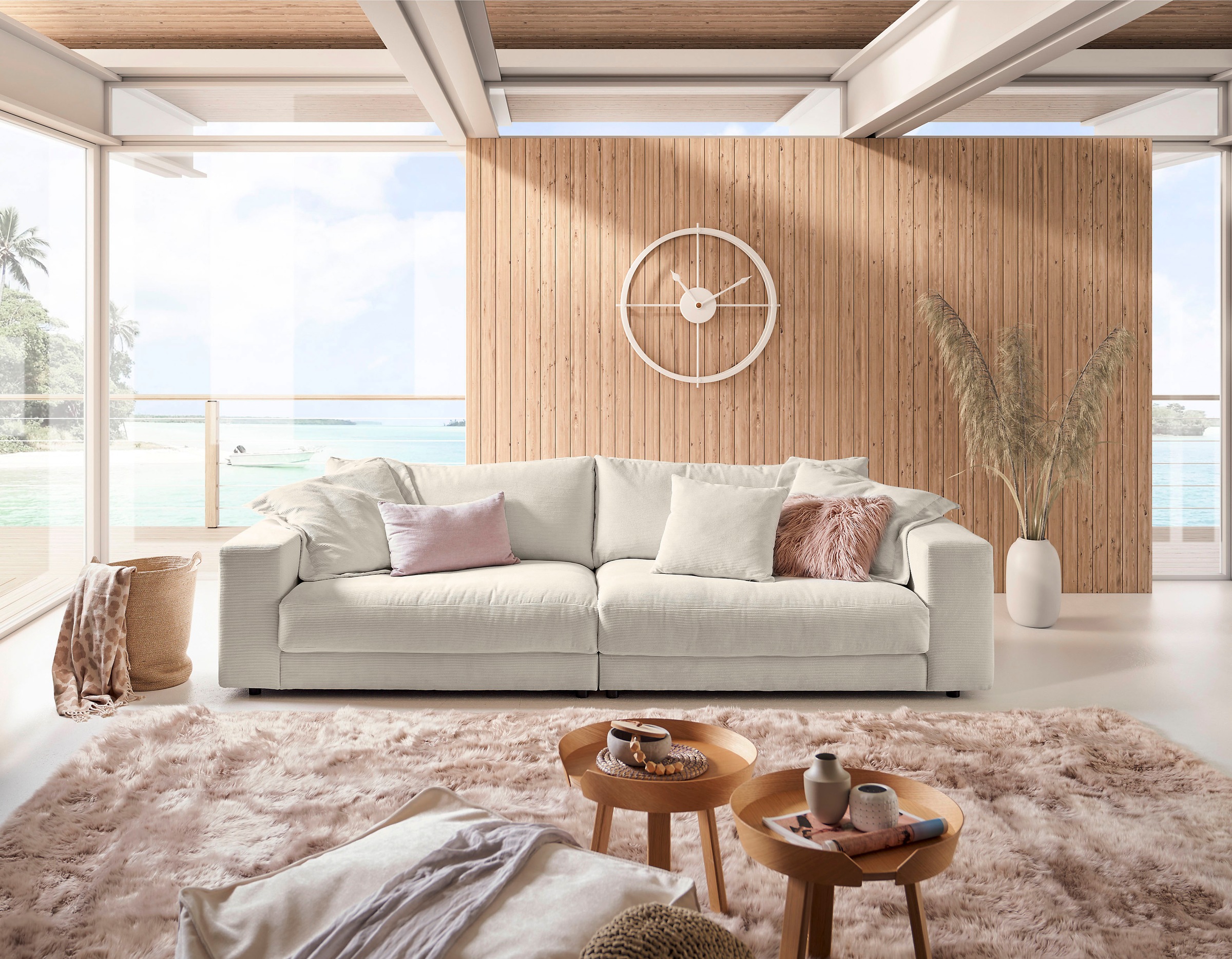 Places of Style Big-Sofa »Enisa, legere Polsterung B/T/H: 290/127/85 cm«, Z günstig online kaufen